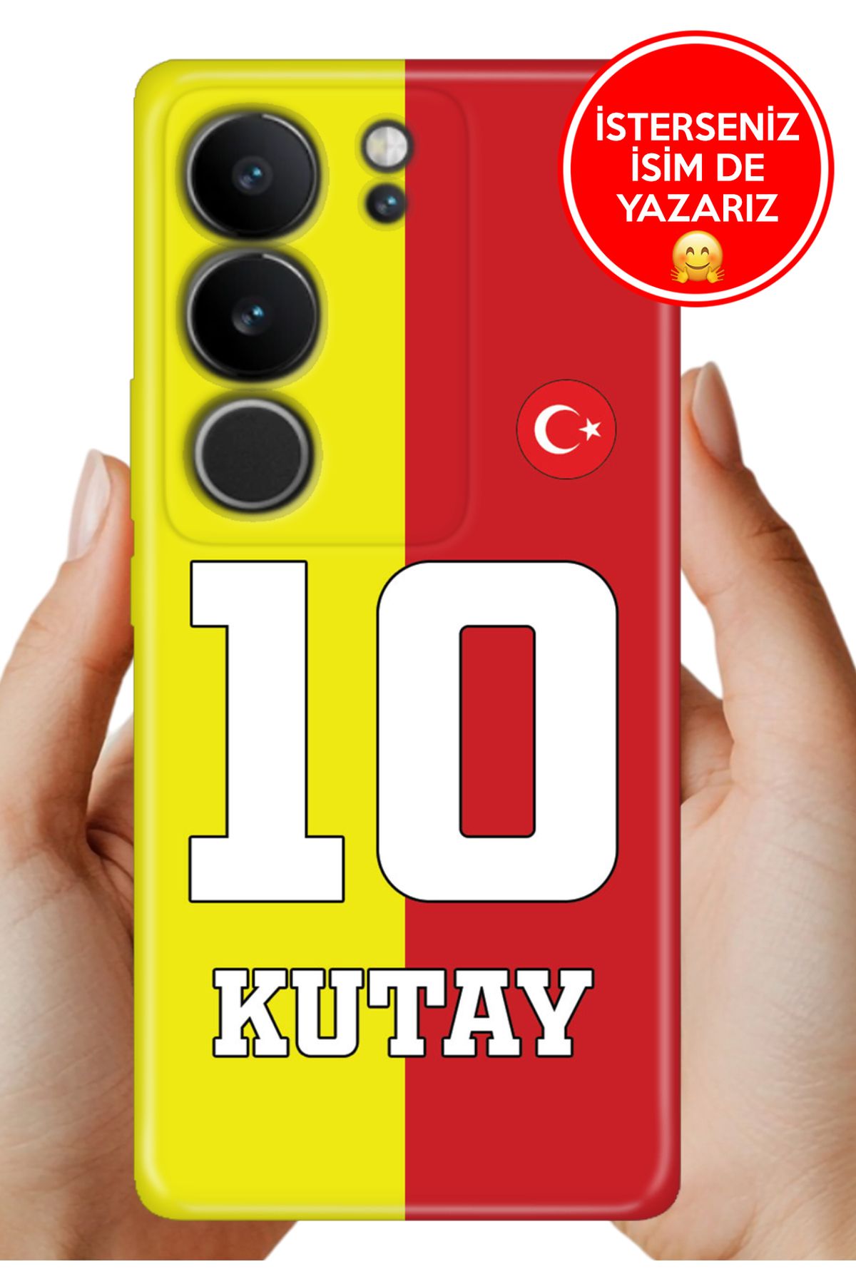 Cekuonline Vivo V29 5G Kılıf Kişiye Özel İsim Yazılı Forma Tasarım Silikon Parçalı