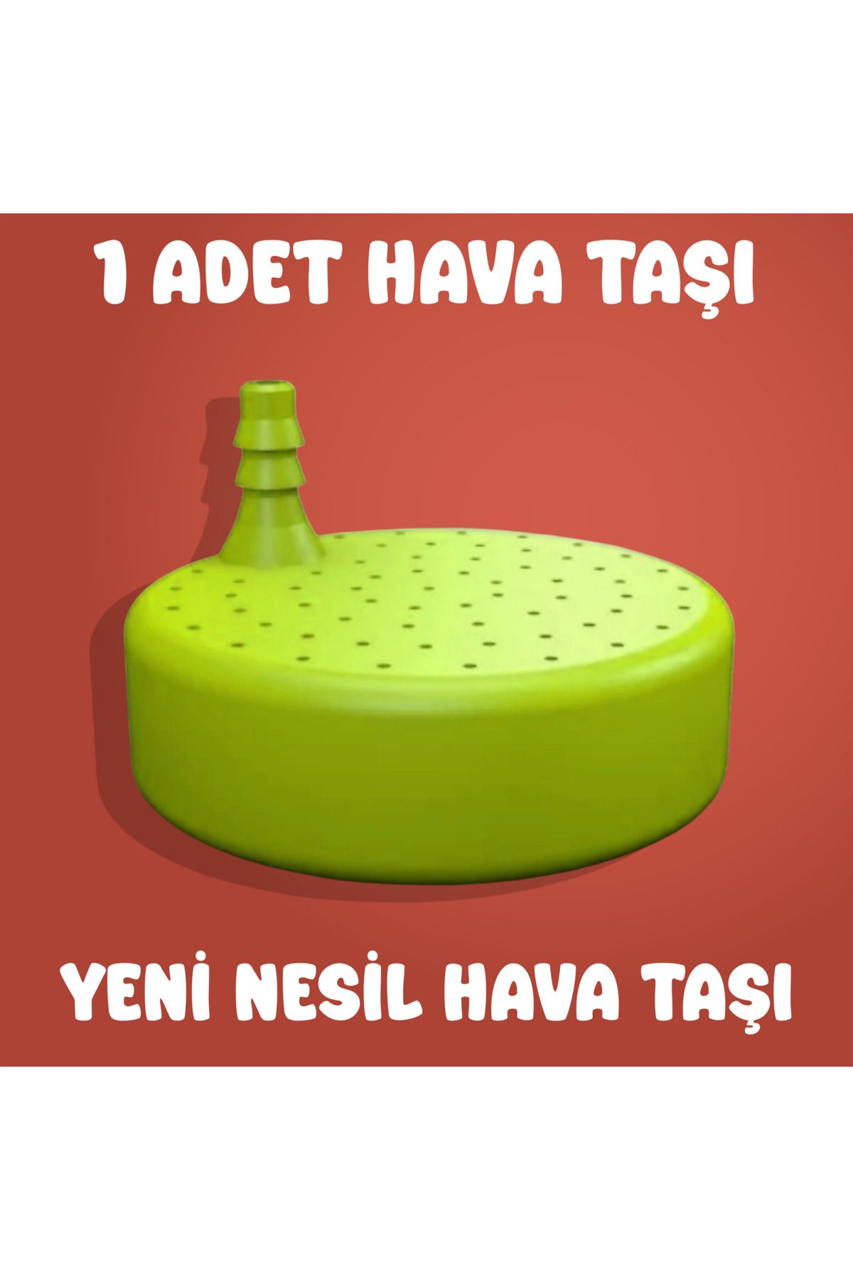 Akvaryum Hava Taşı / 1 Adet / Büyük Renkli Hava Taşı / Akvaryum Hava Taşı ( Yeşil Renk )