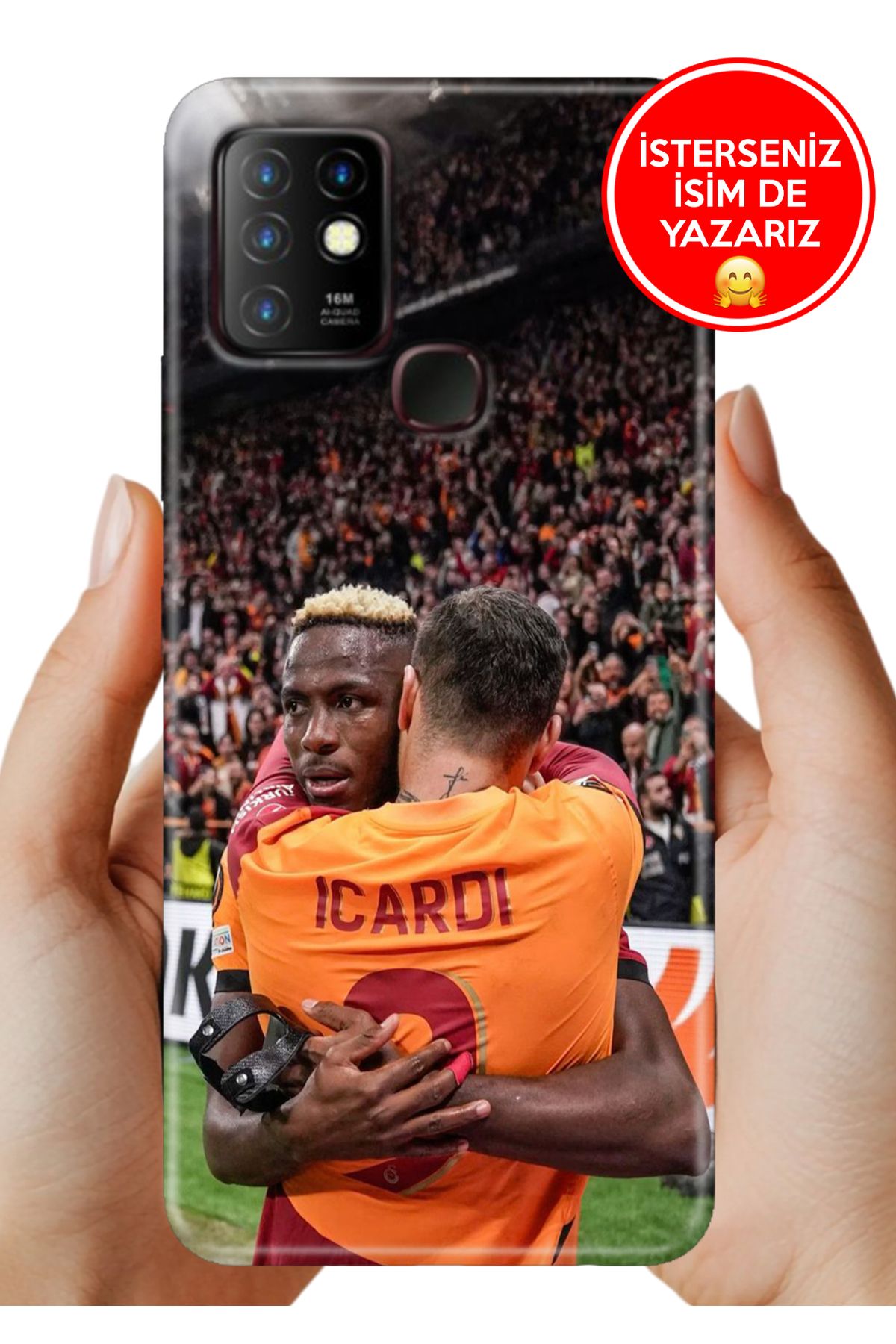 Cekuonline İnfinix Hot 10 Kılıf Telefon Kılıfı Tasarım Kapak Victor ve Mauro