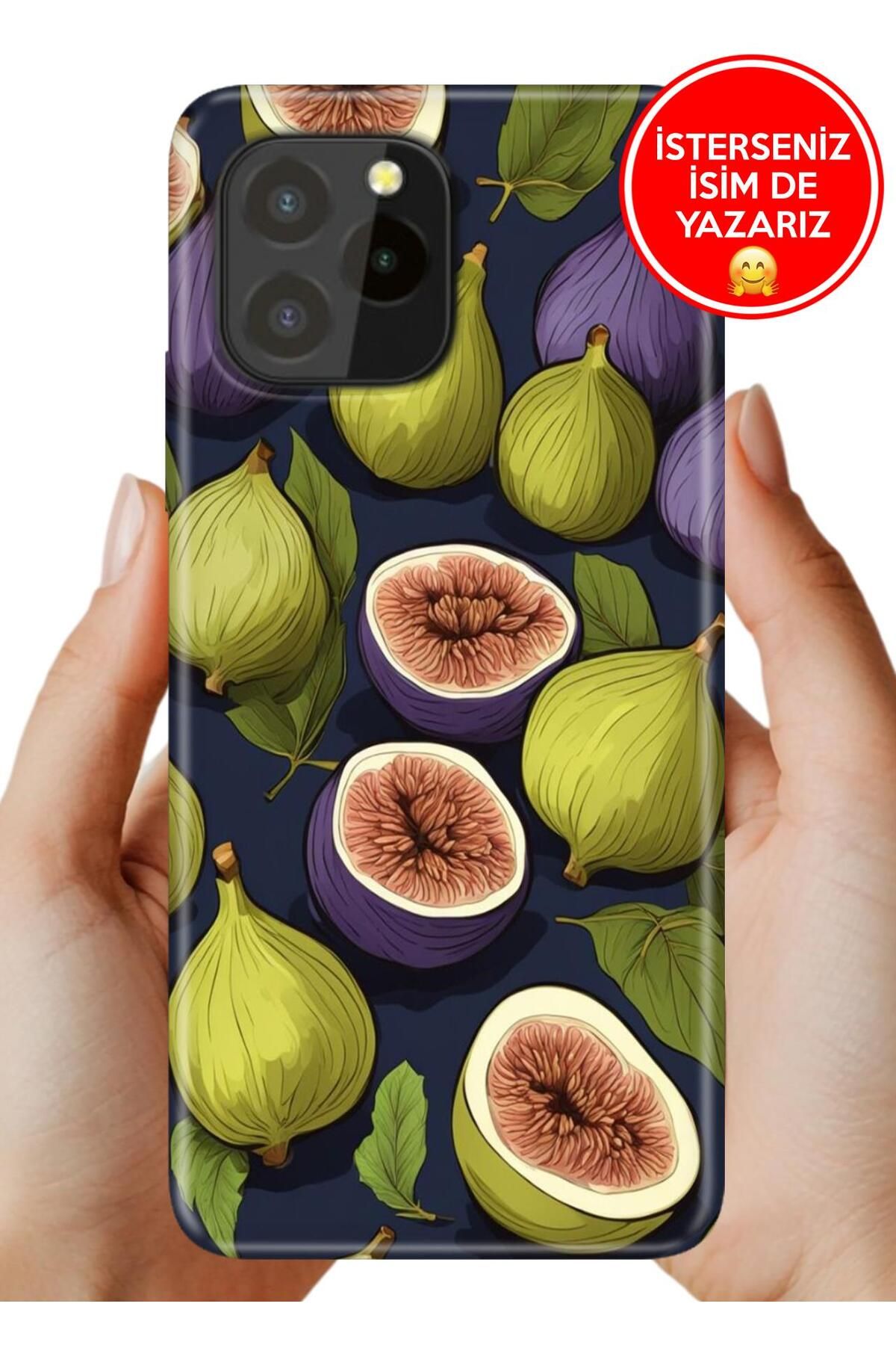 oukitel C21 Pro / Plus Kılıf 0.35 mm Resimli Silikon İncir Bahçesi