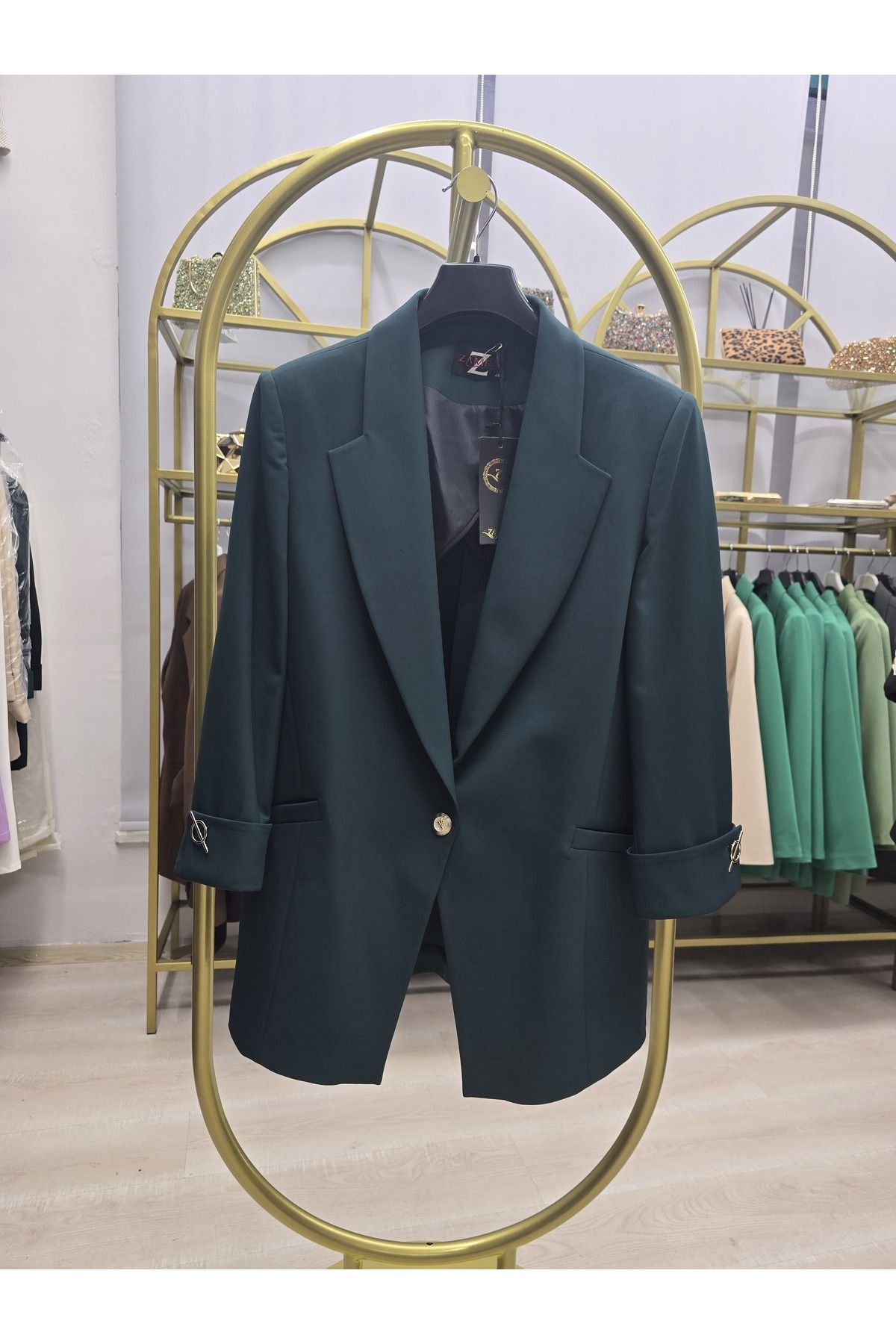 Omka Moda Battal Beden Blazer Ceket
