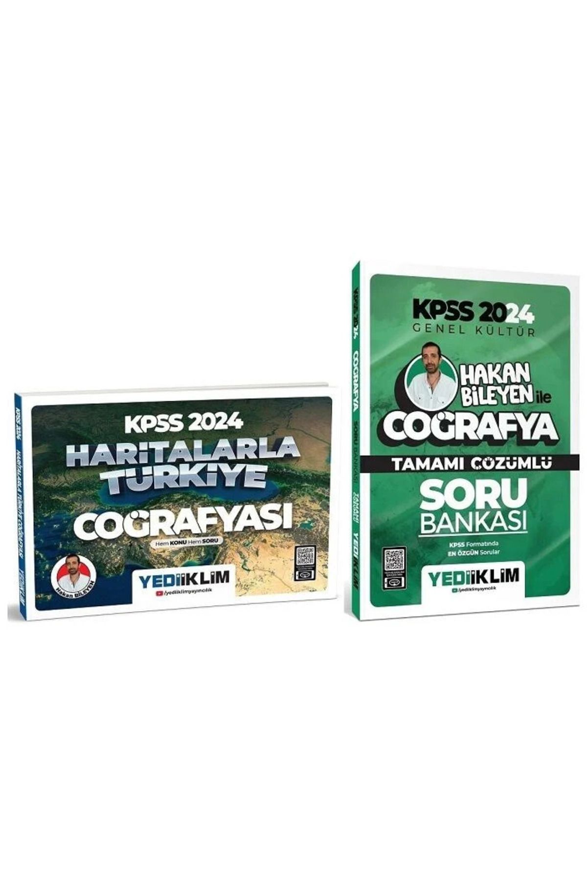 Yediiklim Yayınları Yediiklim 2024 KPSS MEB-AGS Haritalarla Türkiye Coğrafyası + Soru Bankası 2 li Set