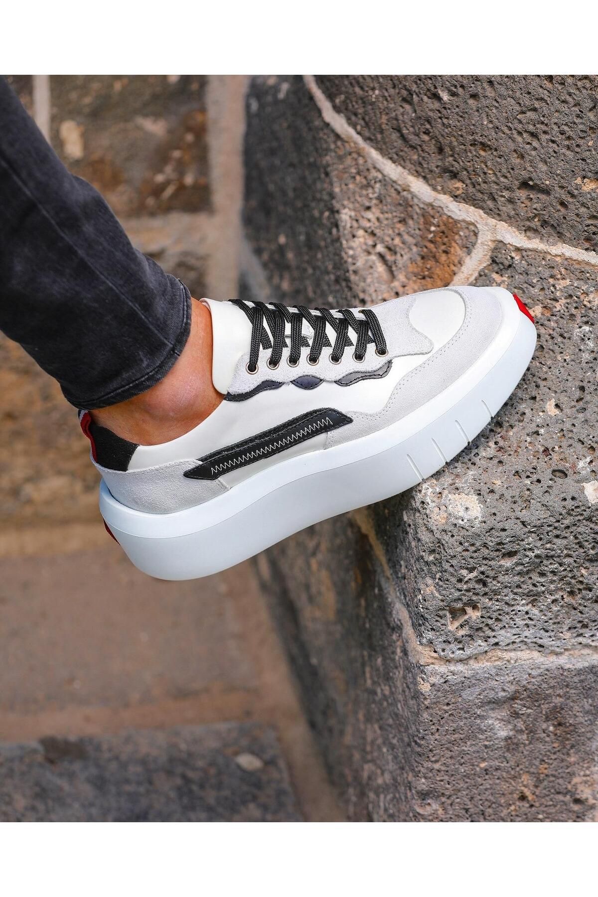 ByItallanoshoes WHİYİTE ARNOLD 0060 HAKİKİ DERİ GÜNLÜK ERKEK SNEAKER AYAKKABI