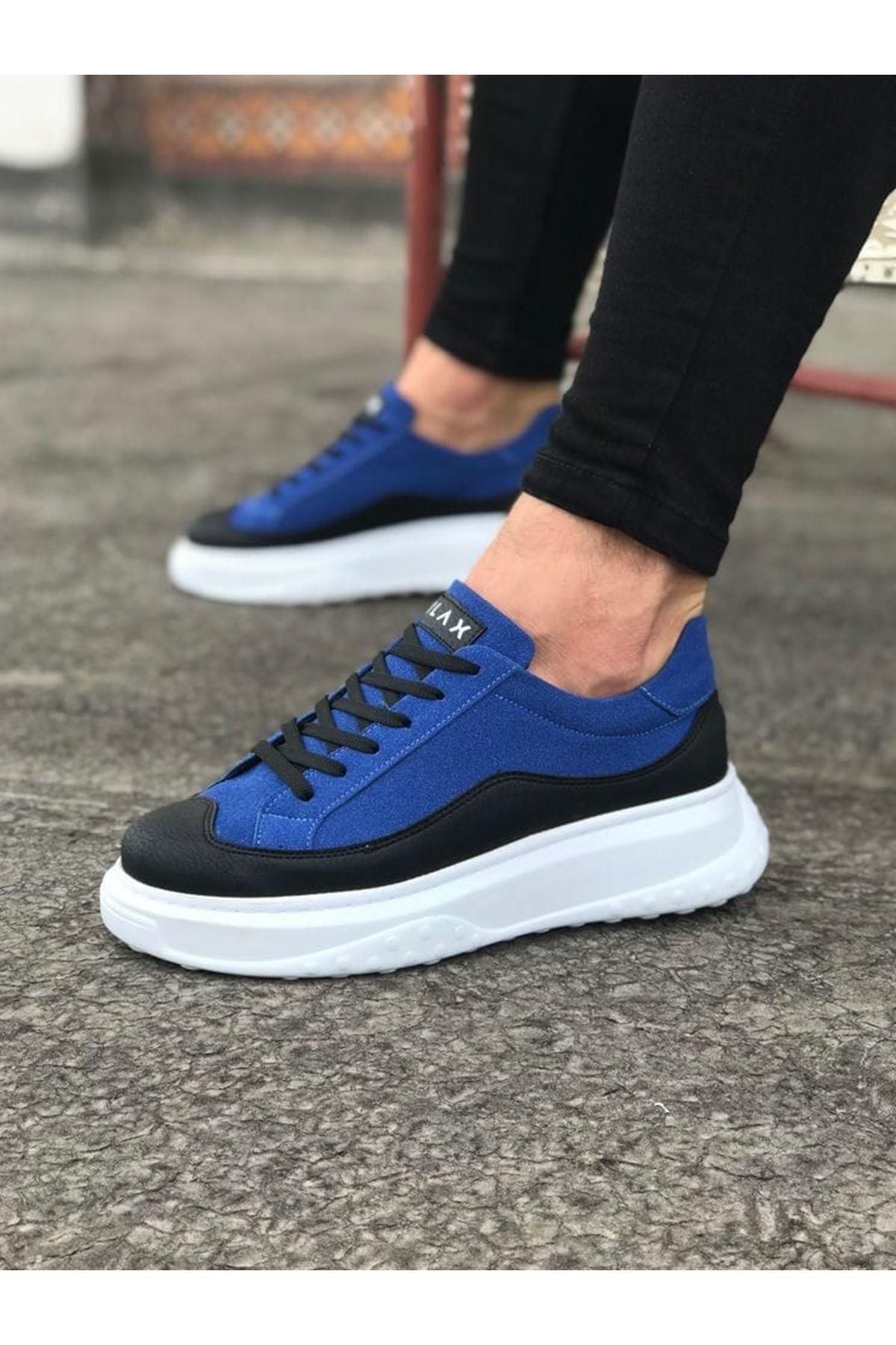 Byshoes Wagoon WG507 Siyah Mavi Erkek Ayakkabı