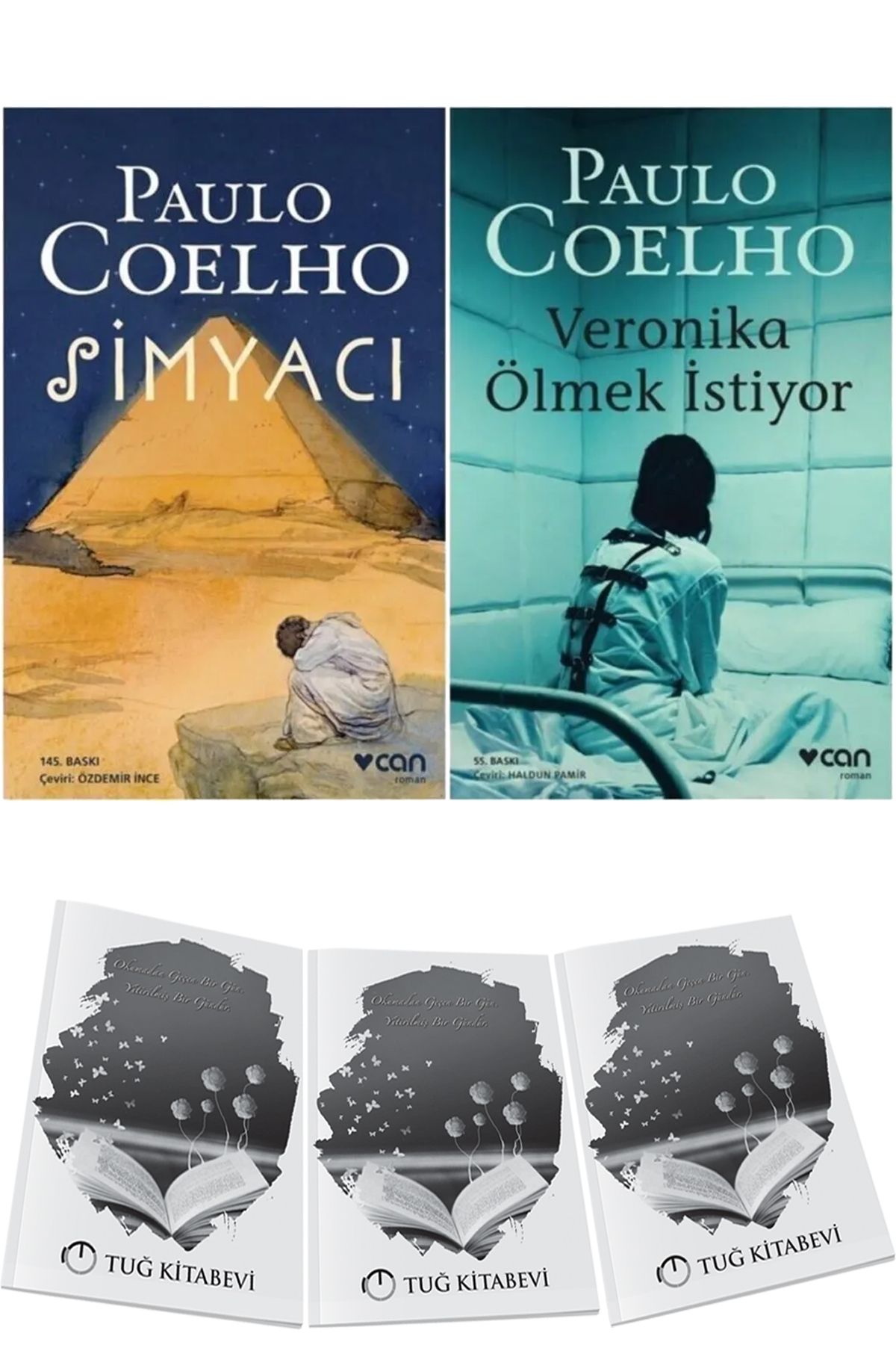 Can Yayınları Simyacı ve Veronika Ölmek İstiyor Paulo Coelho 2li Set + Hediyeli