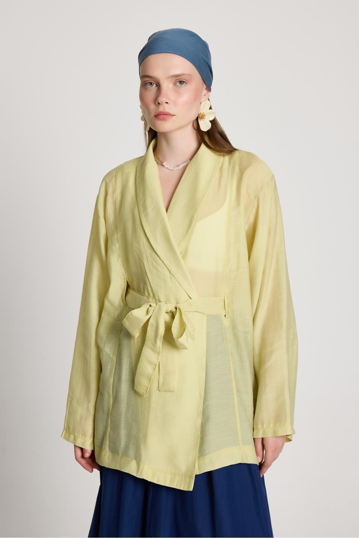 minaaise Lara Kimono Yağ Yeşili