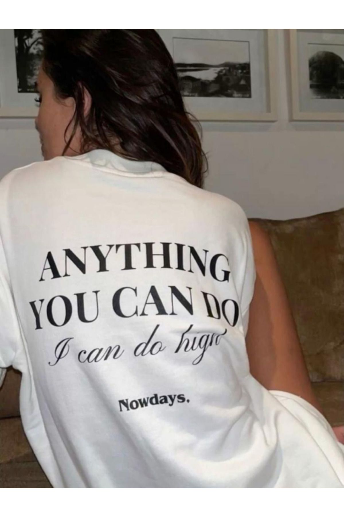 DEEFWEAR DREICH ANYTHING YOU CAN DO BASKILI BEYAZ TSHIRT