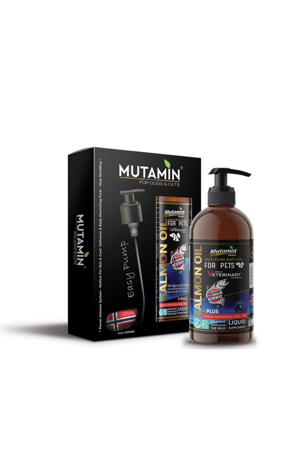Mutamin Norveç Somon Balık Yağı 150ml – Kedi Ve Köpekler Için Doğal Omega-3 Kaynağı