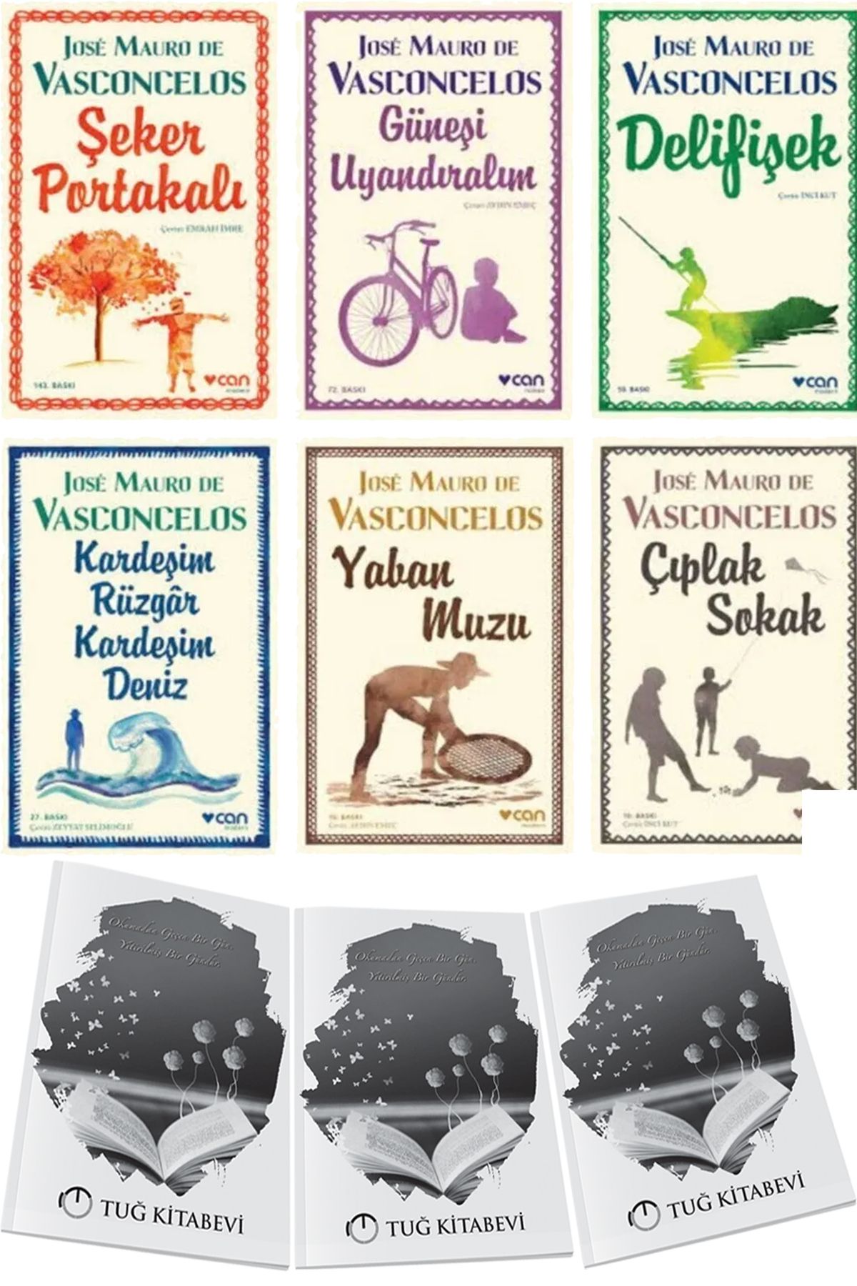 Can Yayınları Şeker Portakalı-Güneşi Uyandıralım-Delifişek-Kardeşim Rüzgar Kardeşim Deniz-Yaban Muzu-Çıplak Sokak