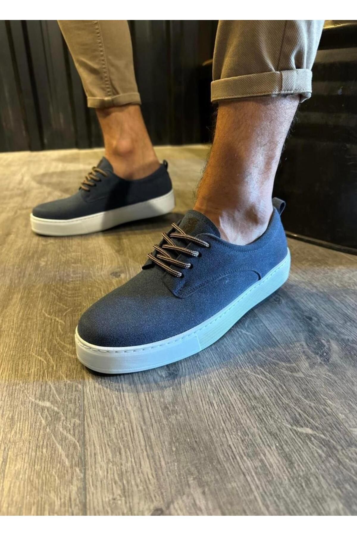 Byshoes Knack Günlük Ayakkabı 077 Lacivert (Süet)