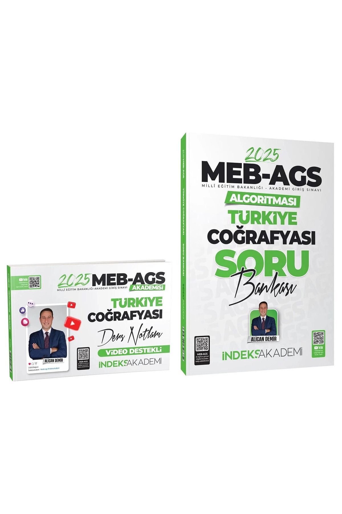 İndeks Akademi İndeks 2025 MEB-AGSsi Türkiye Coğrafyası Video Ders Notları +Soru 2 li Set