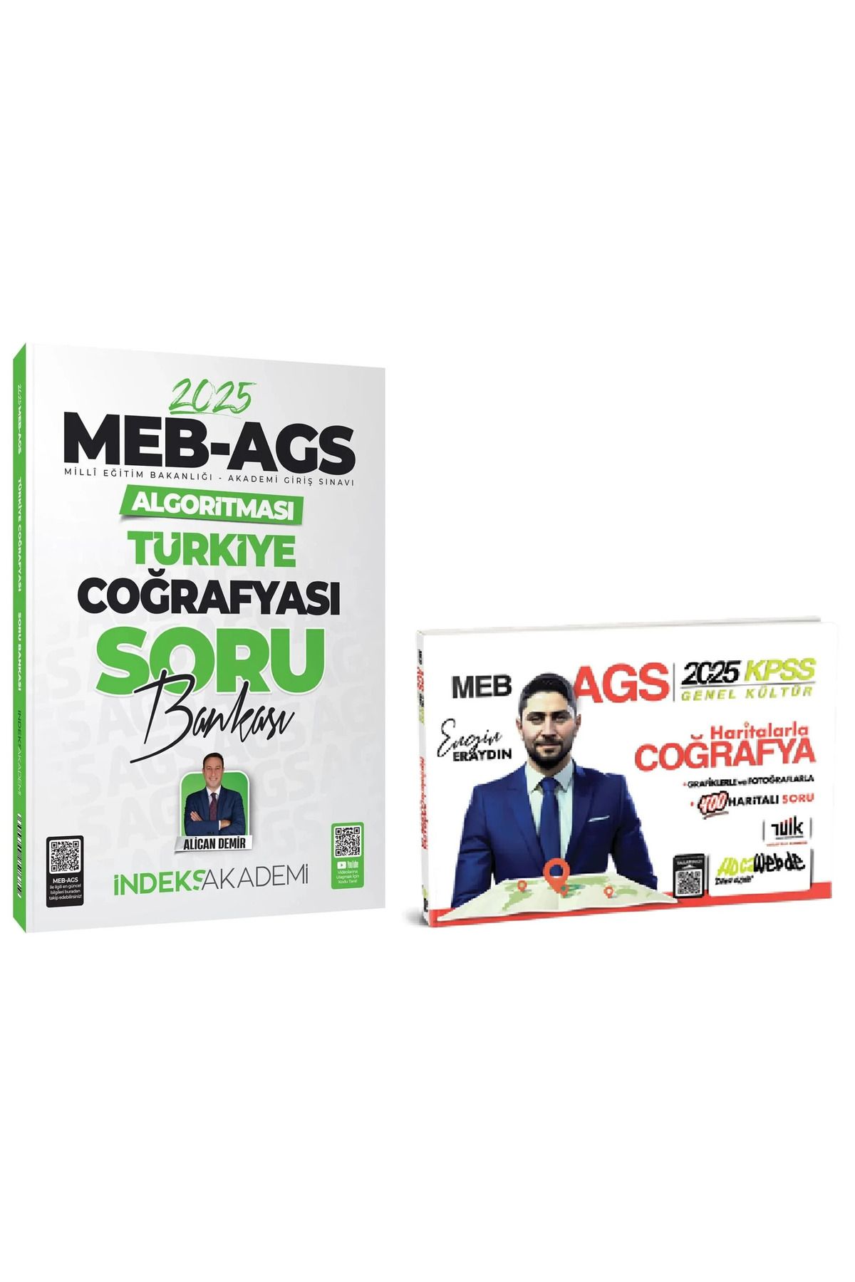 Hocawebde Yayınları HocaWebde + İndeks MEB-AGS KPSS Haritalarla Türkiye Coğrafyası + Soru Bankası 2 li Set