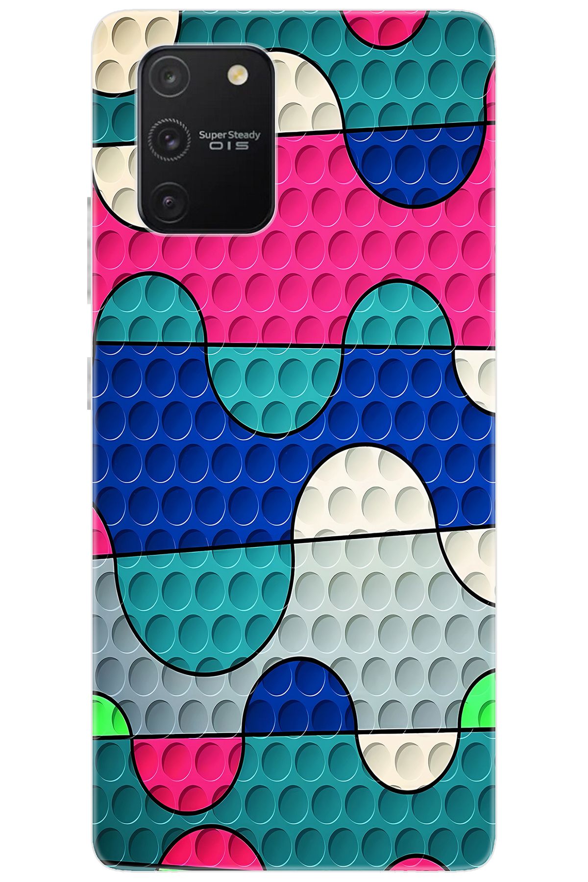 Ceppare Samsung Galaxy S10 Lite (SM-G770F) Uyumlu Kılıf Desen Baskı Silikon Renk Dalgası STK:629 CP-2v2FjR1