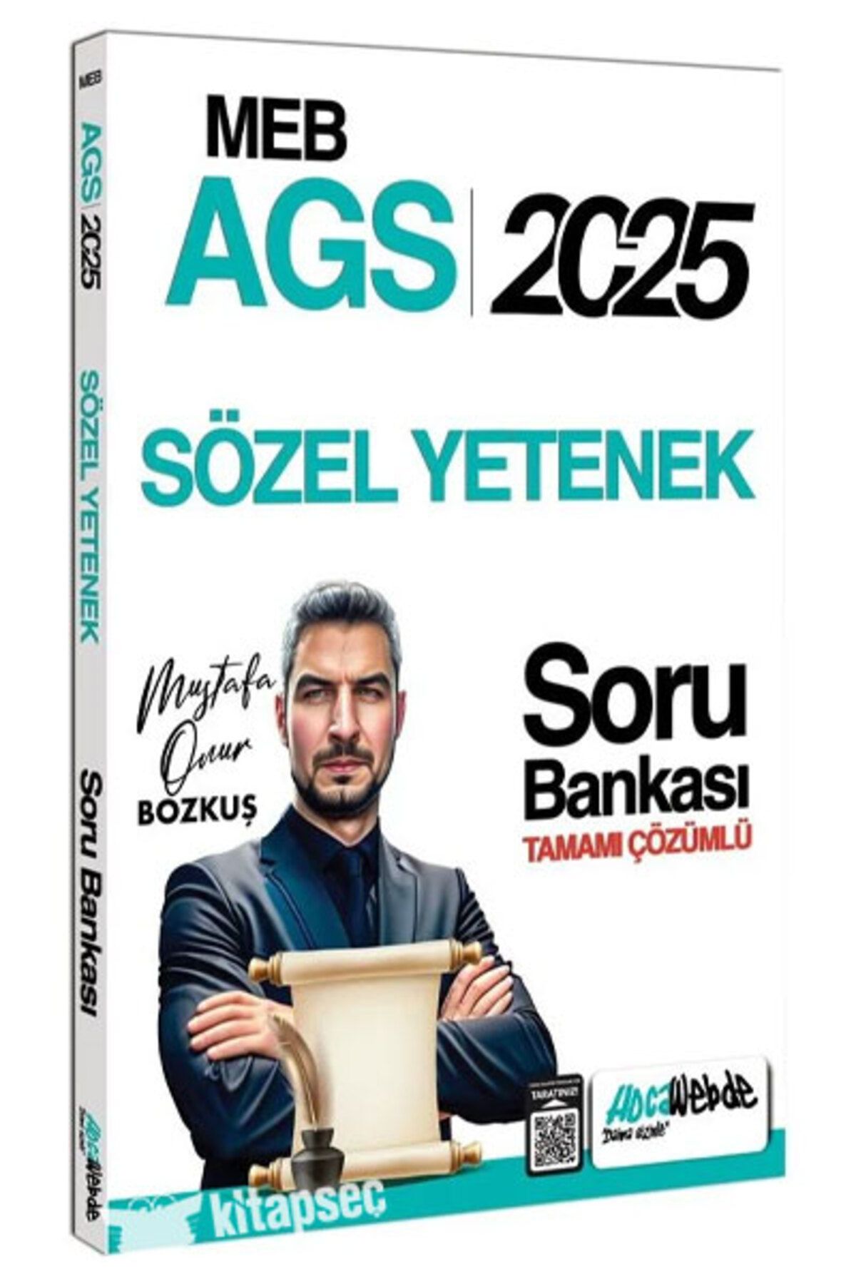 Hocawebde Yayınları HocaWebde 2025 MEB-AGS Sözel Yetenek Tamamı Çözümlü Soru Bankası