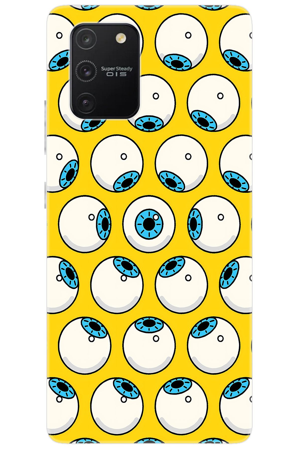 Ceppare Samsung Galaxy S10 Lite (SM-G770F) Uyumlu Kılıf Desen Baskılı Silikon Gözler STK:619 CP-dYlWhwg