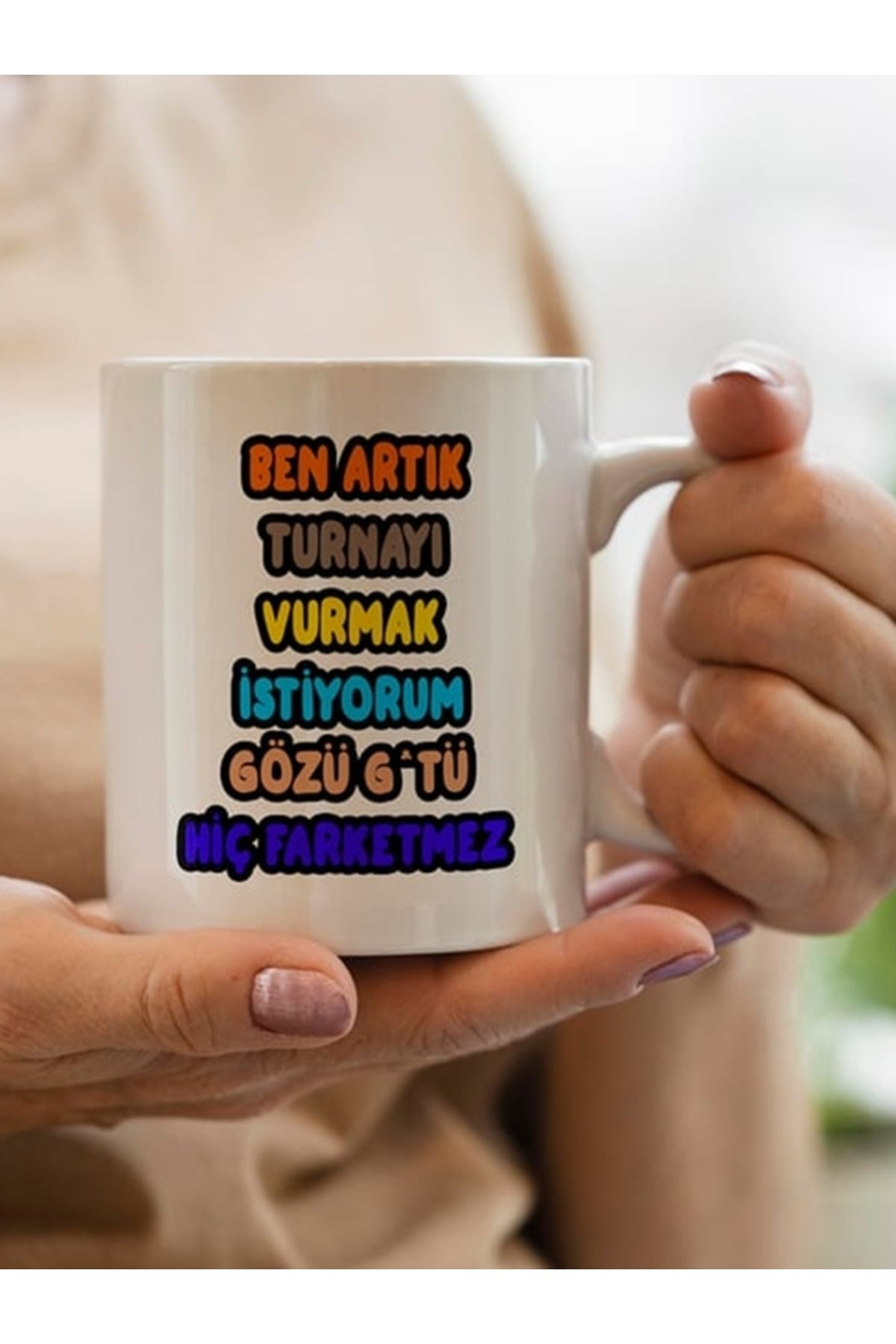Aldağ BEN ARTIK TURNAYI VURMAK İSTİYORUM YAZILI KUPA BARDAK