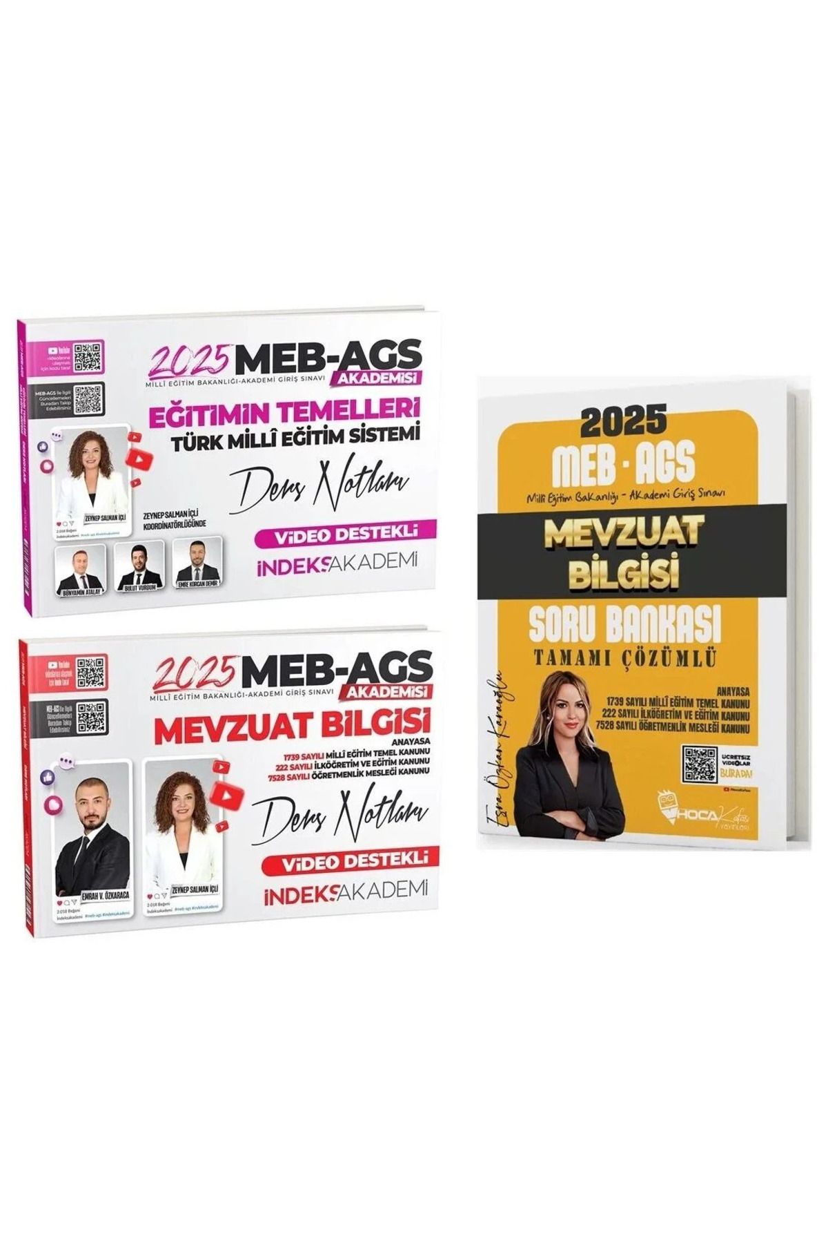 Hoca Kafası Yayınları Hoca Kafası + İndeks 2025 MEB-AGS Eğitimin Temelleri + Mevzuat Bilgisi Ders Notları + Soru B