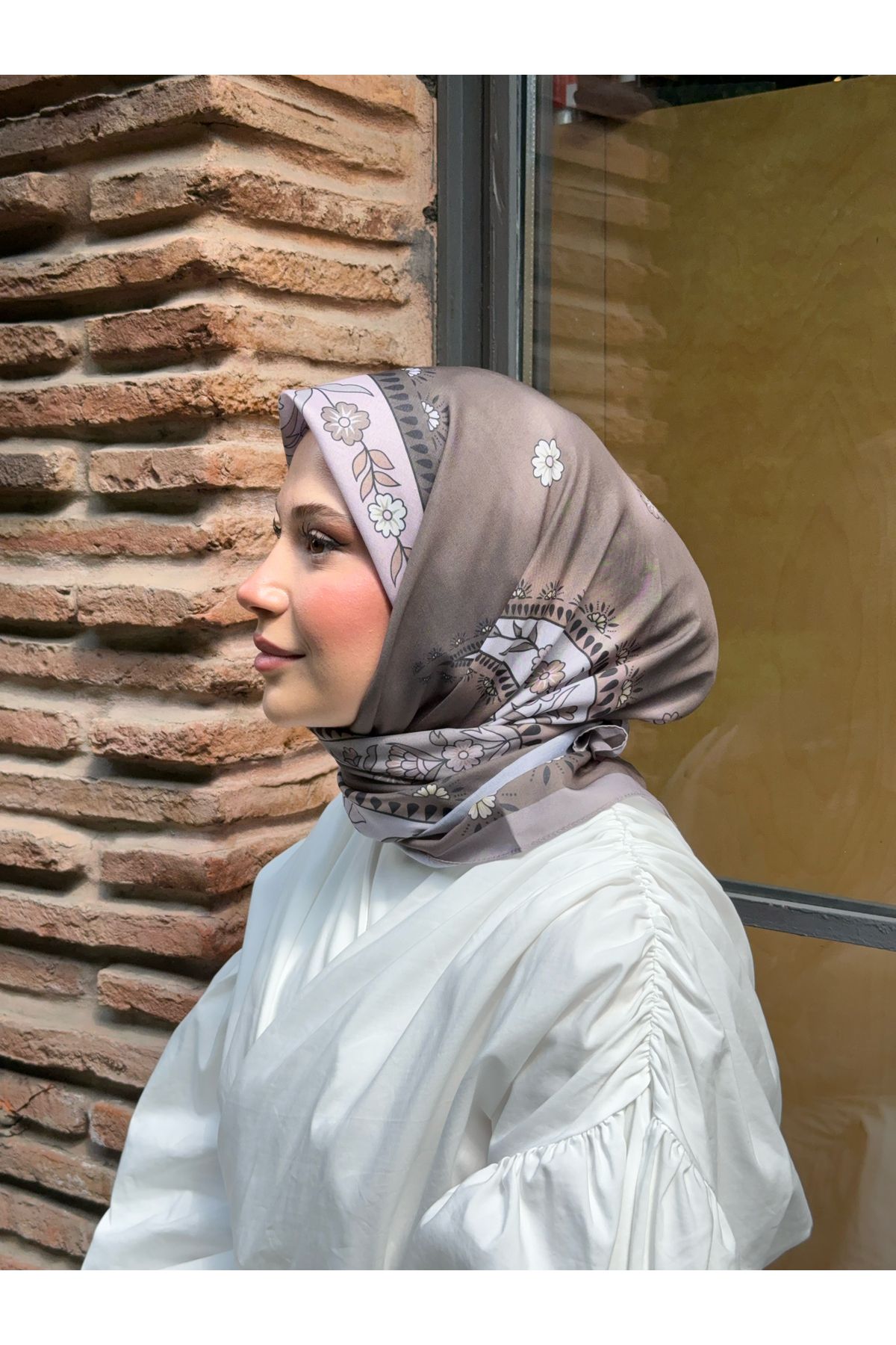 Mira İpek Vintage Koleksiyonu Pamuk Soft Eşarp
