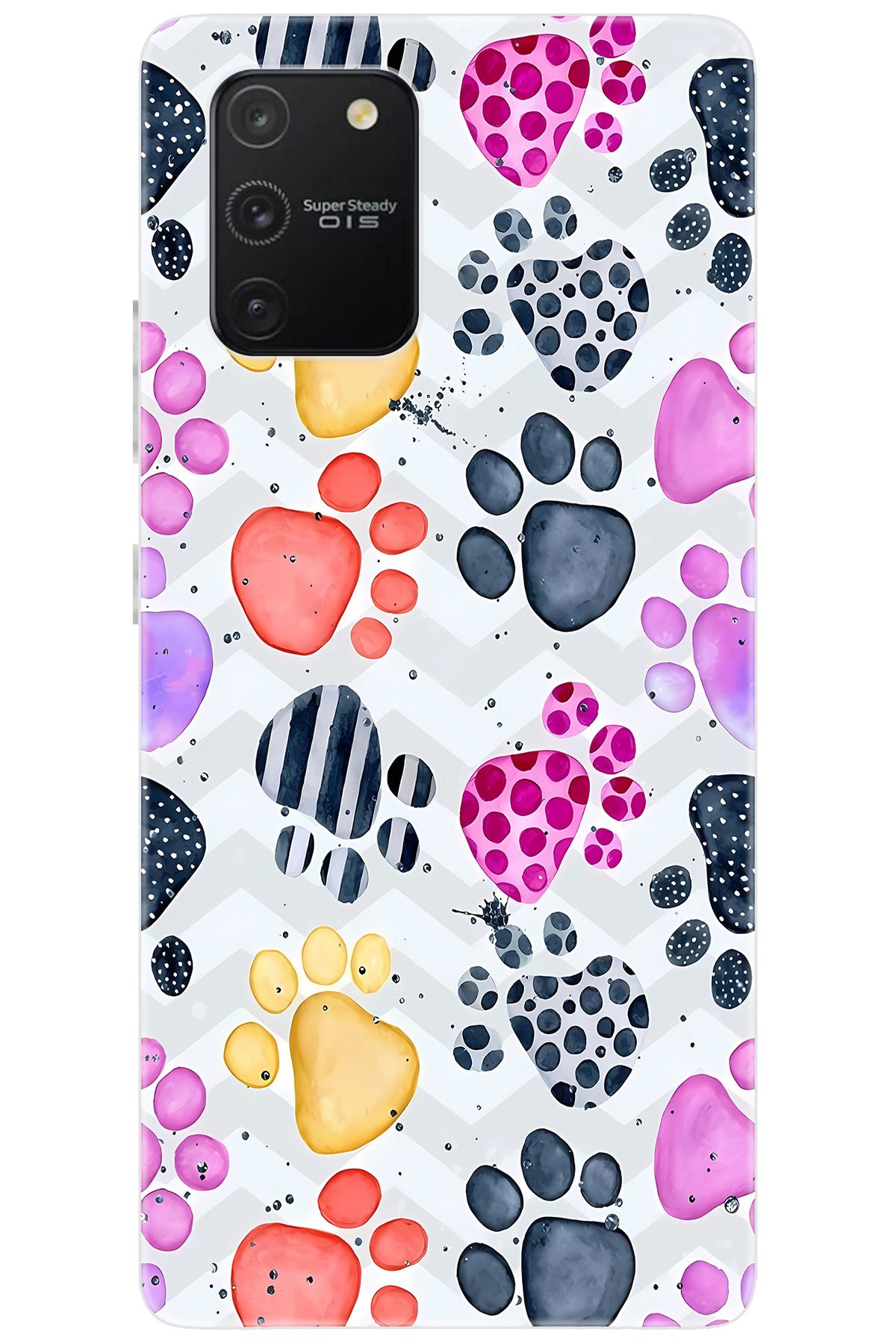 Ceppare Samsung Galaxy S10 Lite (SM-G770F) Uyumlu Kılıf Desenli Silikon Renkli Patiler STK:670 CP-Z5Nk4uU