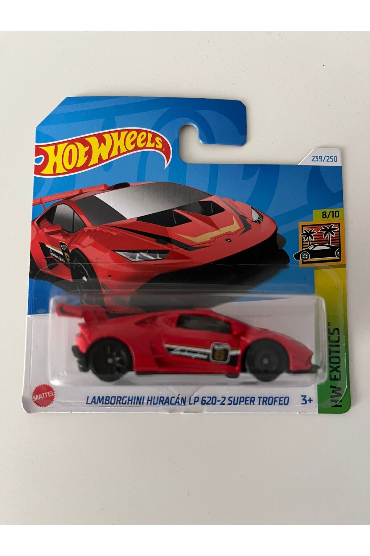 HOT WHEELS Lamborghini Huracán LP 620-2 Super Trofeo Kırmızı HW Exotics serisinin 2023 modeli