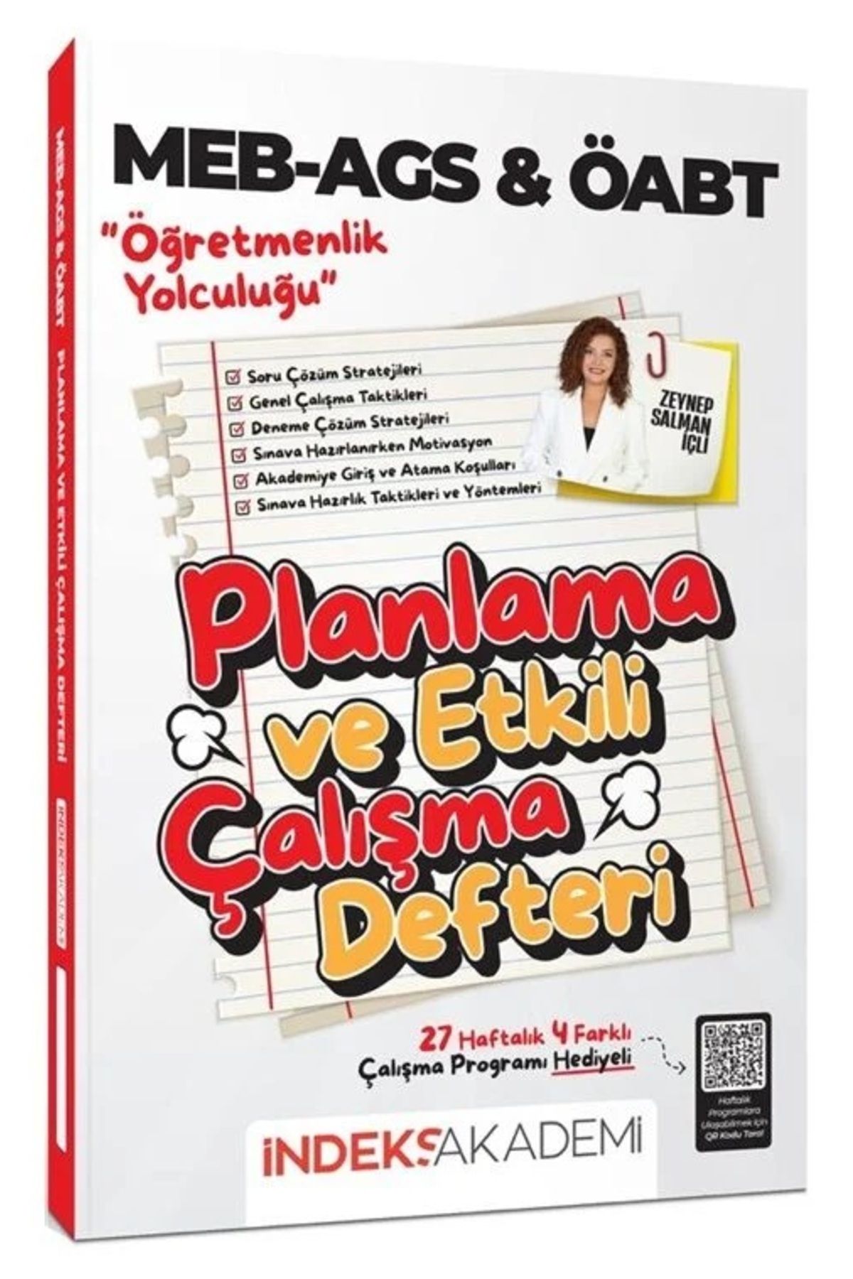İndeks Akademi İndeks MEB-AGS ÖABT Planlama ve Etkili Çalışma Defteri - Zeynep Salman İçli İndeks Y