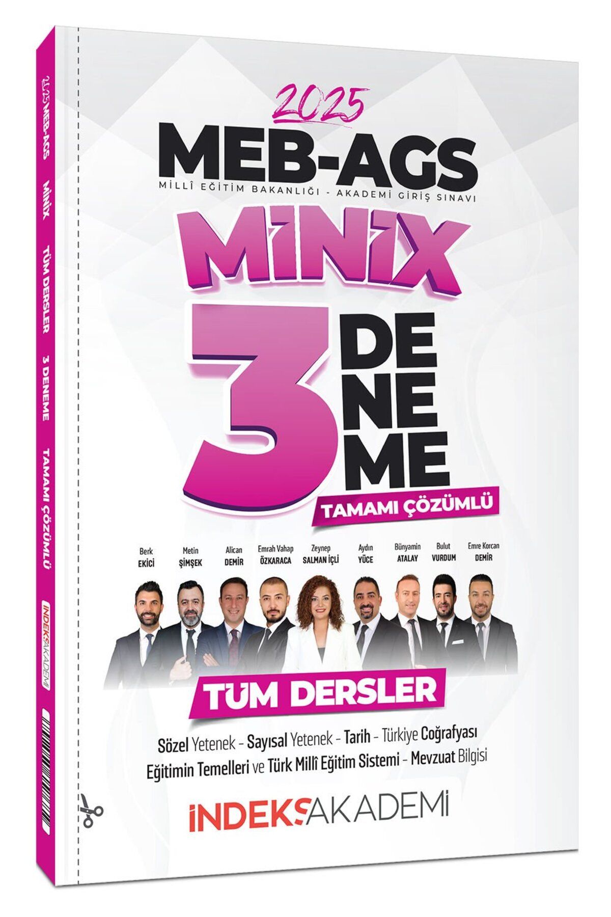 İndeks Akademi İndeks 2025 MEB-AGS Tüm Dersler MiniX 3 Deneme Çözümlü İndeks Yayıncılık