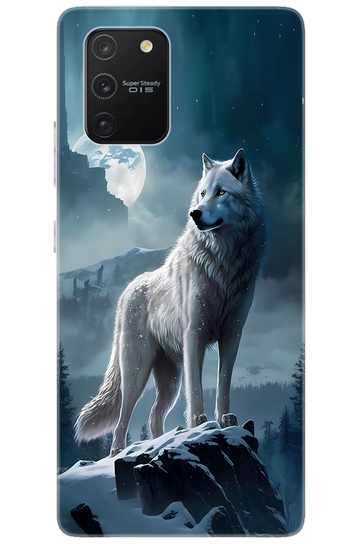 Ceppare Samsung Galaxy S10 Lite (SM-G770F) Uyumlu Kılıf Desen Baskılı Silikon Kurt STK:683 CP-xGwmh1B