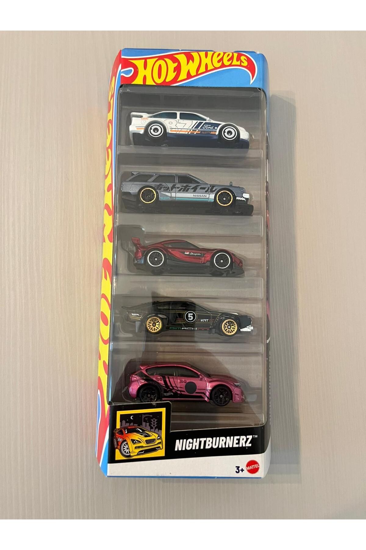 HOT WHEELS Night Burners serisinin 5 li seti