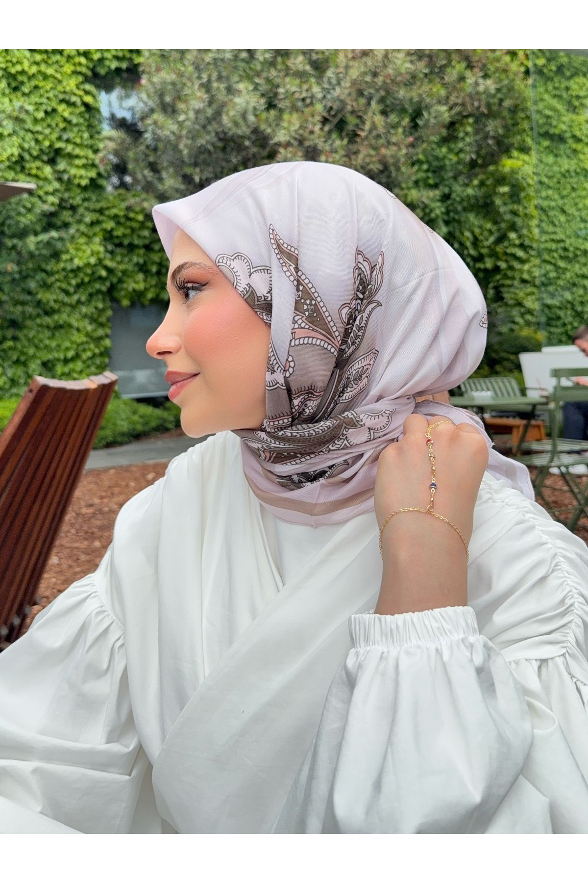 Mira İpek Vintage Koleksiyonu Pamuk Soft Eşarp