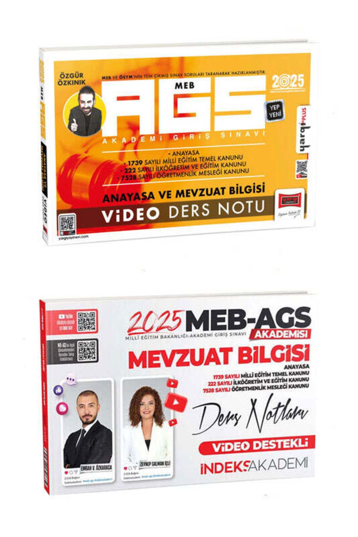 Yargı Yayınları Yargı & İndeks 2025 MEB-AGS Mevzuat Bilgisi Video Ders Notları Seti