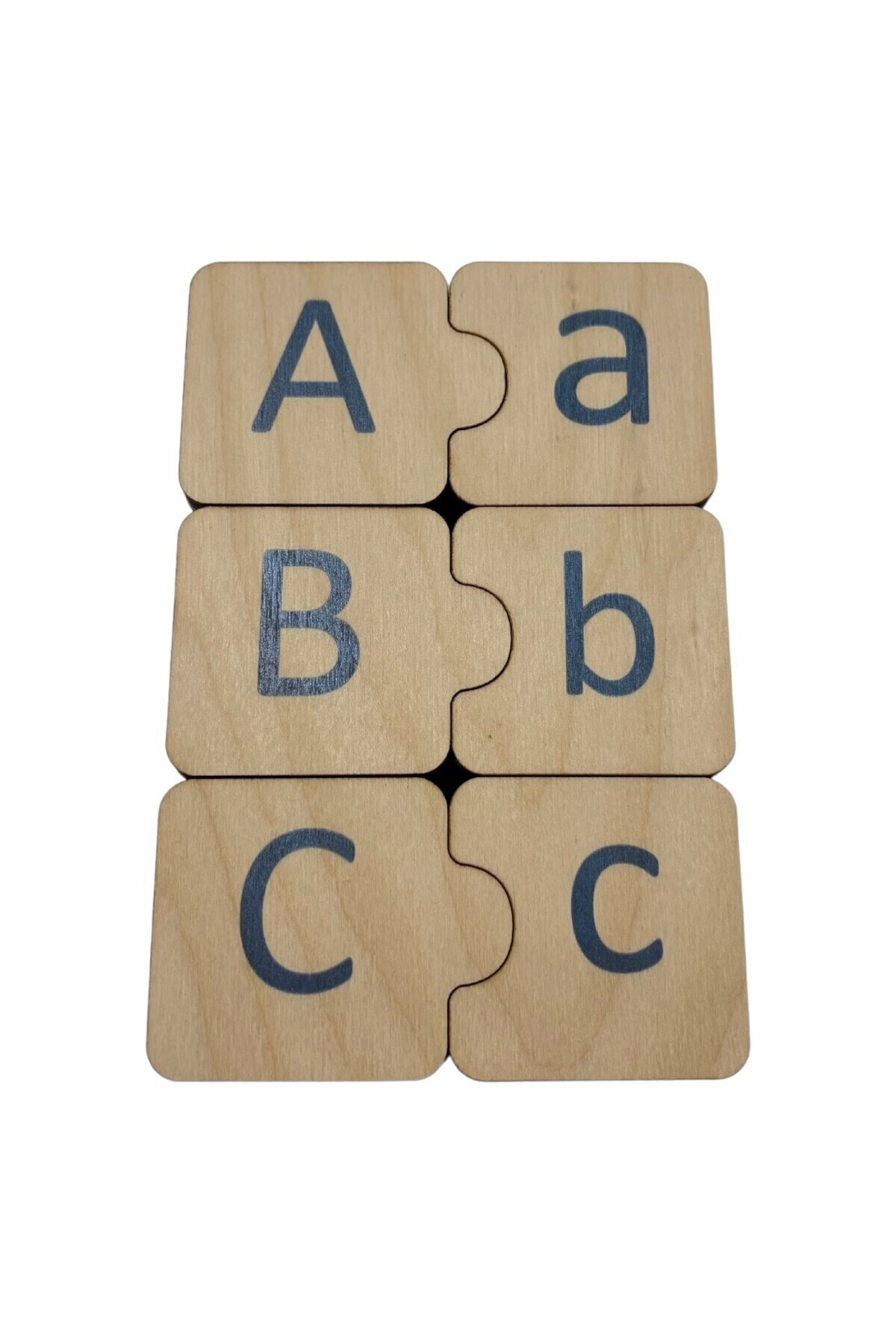 Mind of Toys Türkçe Alfabe Eşleme, 29 Harf, Mavi, Ahşap Alfabe Puzzle, Montessori Büyük Küçük Harf Bulmaca Oyunu fotoğrafı 6 (önizleme)