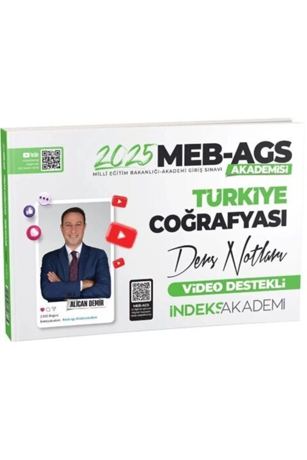 İndeks Akademi İndeks 2025 MEB-AGSsi Türkiye Coğrafyası Video Ders Notları - Alican Demir İndeks Ak