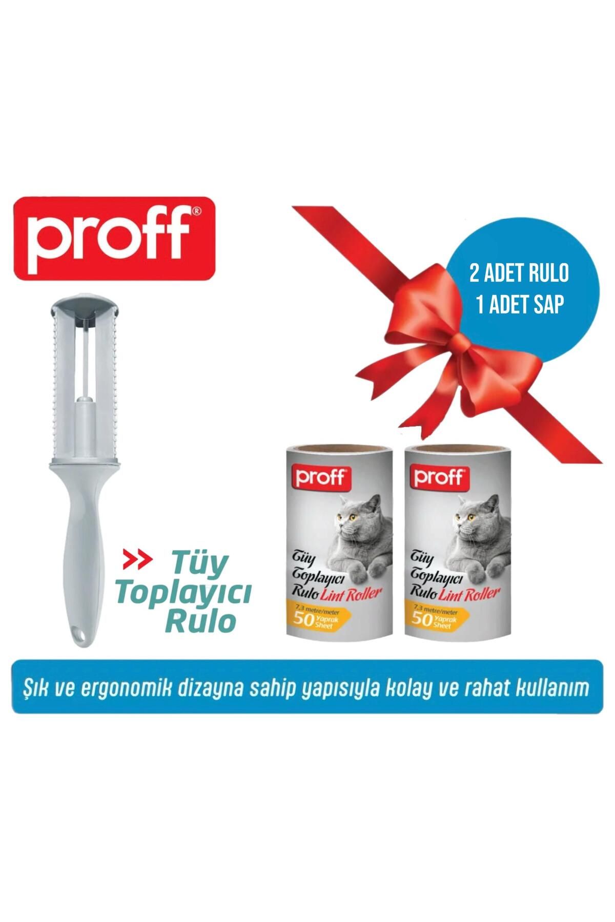 Proff Tüy Toplayıcı 2’Li Yedek Rulo Aparat (2X50 = 100 YAPRAK)