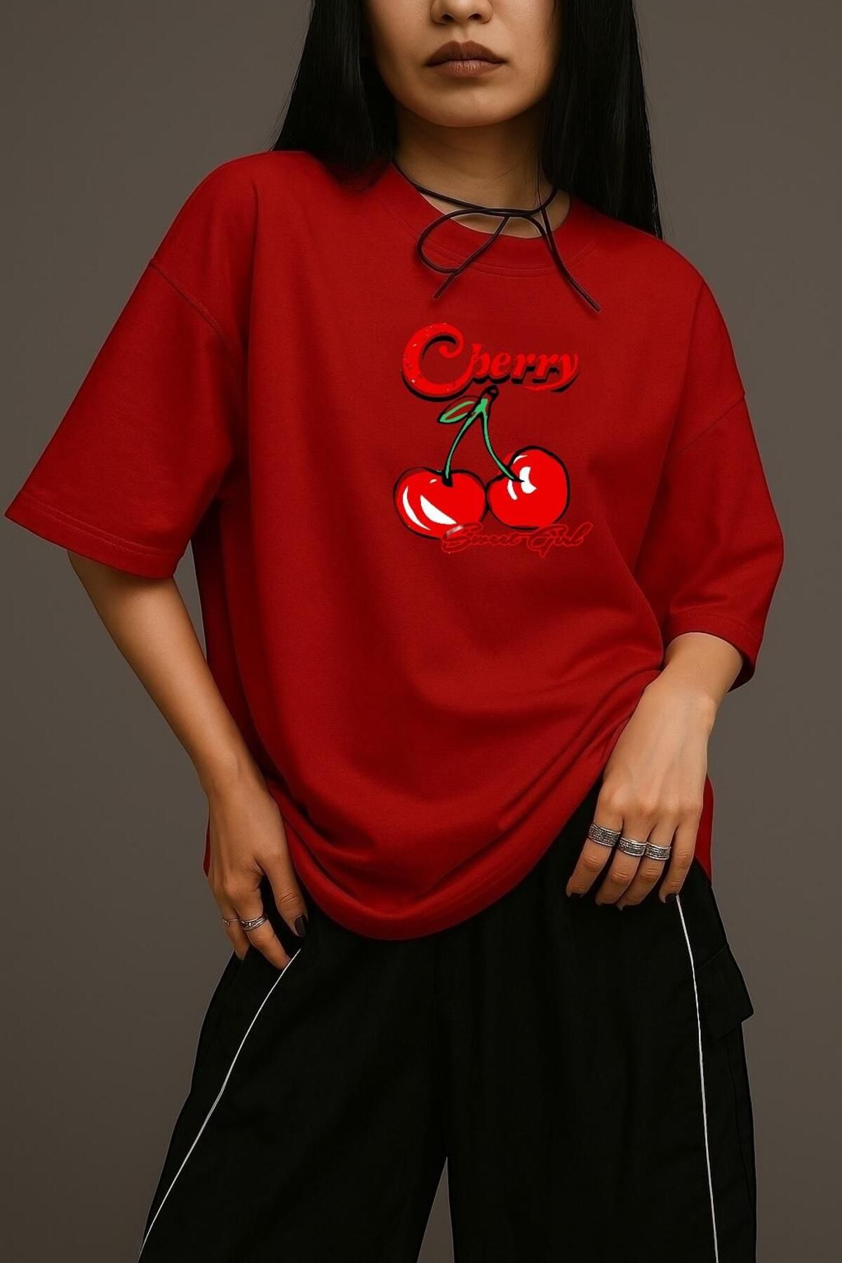 BENROMA CHERRY SWEAT GİL OVERSİZE TİŞÖRT