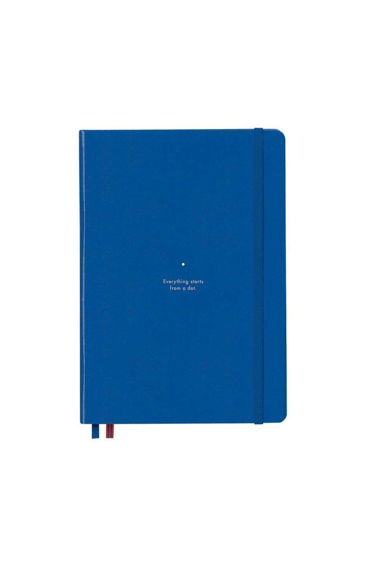 Leuchtturm1917-Bauhaus Series Notepad, Medium (A5), Hard Cover, 251 Sheets Red Dot Deft 5