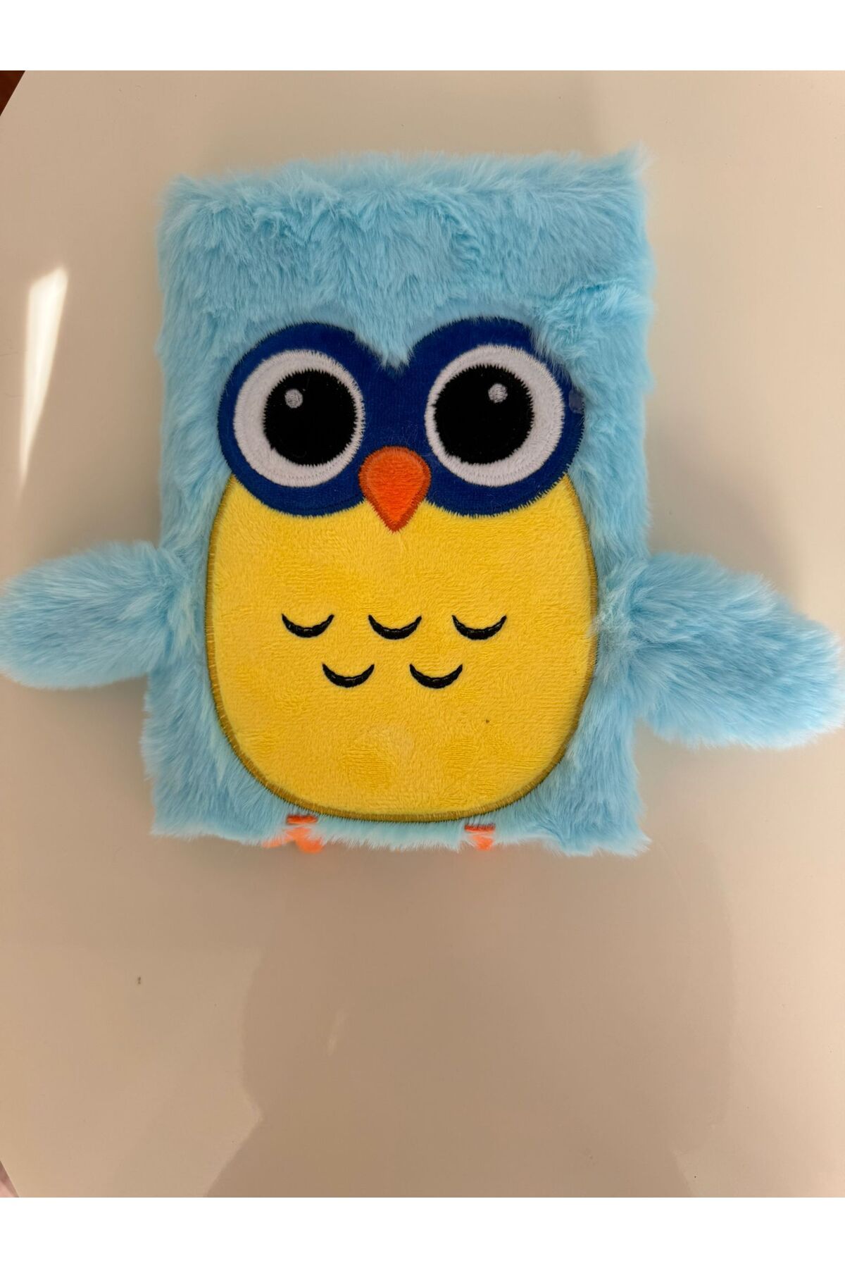 PARLAK EVREN MAVİ BAYKUŞ PELUŞ DEFTER