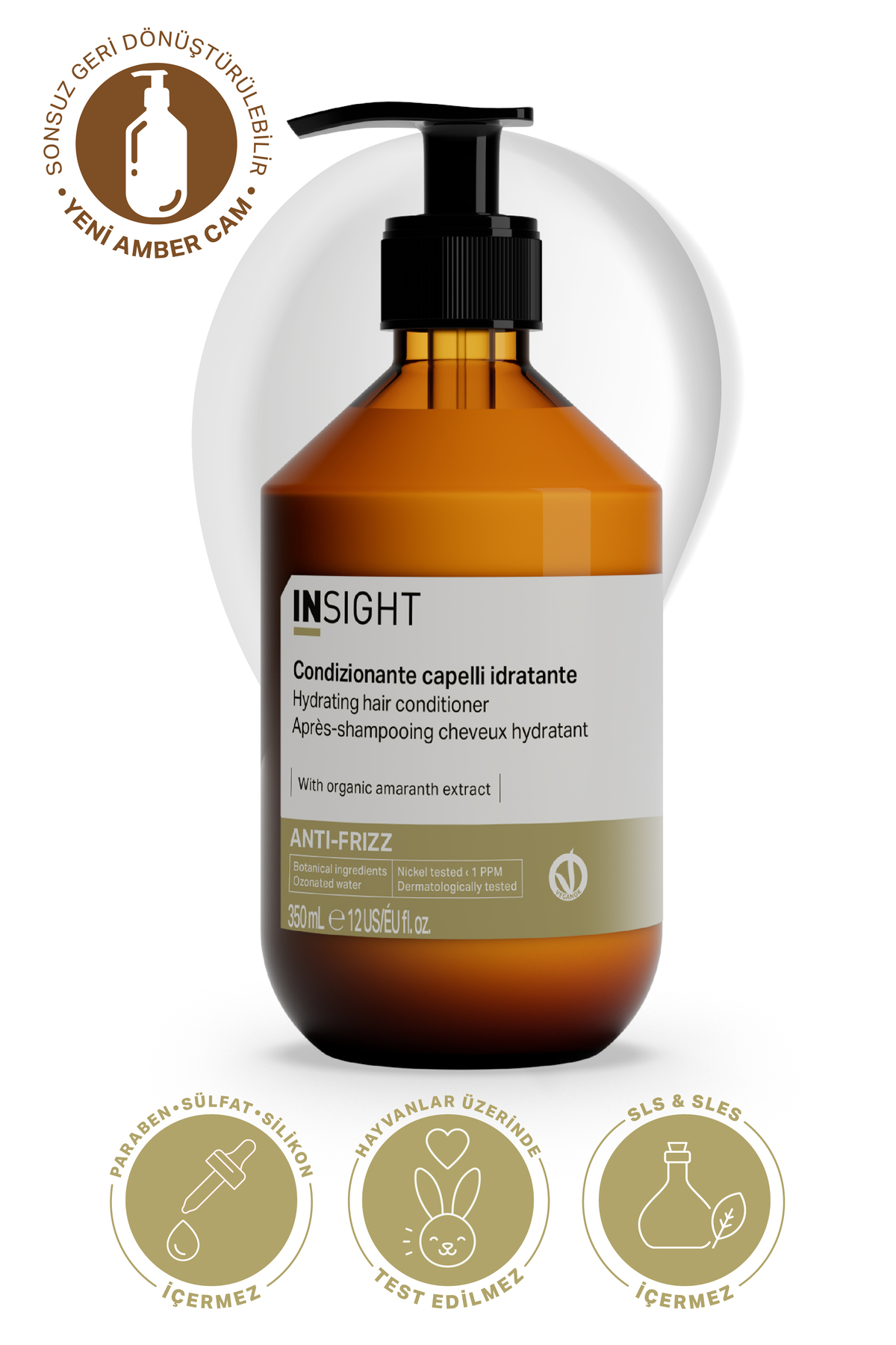 Kabaran Saçlar için Nemlendirici Saç Bakım Kremi 350 ml. — IAF311 — تصویر 2 از 6