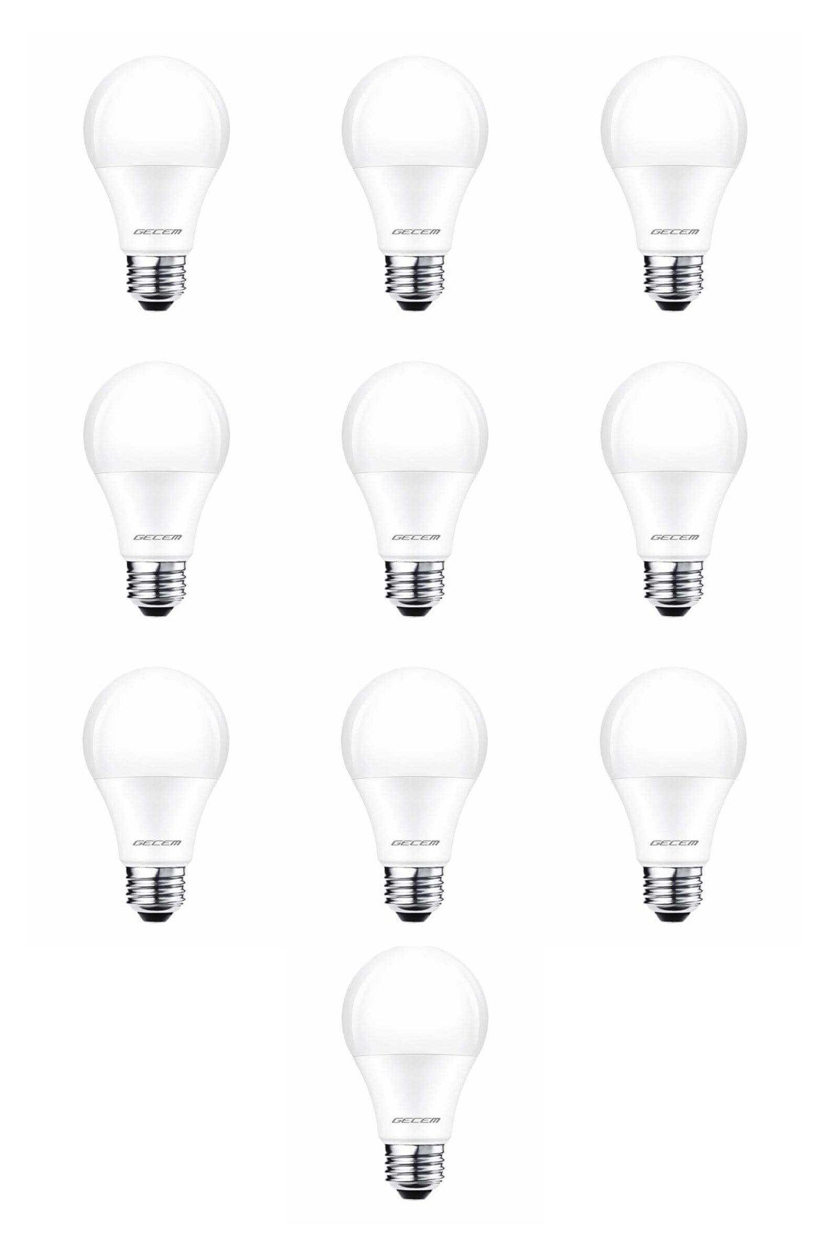 Huzur Elektrik 10 Adet Gecem 11W Led Ampul E27 Duy 6500K - Beyaz Işık