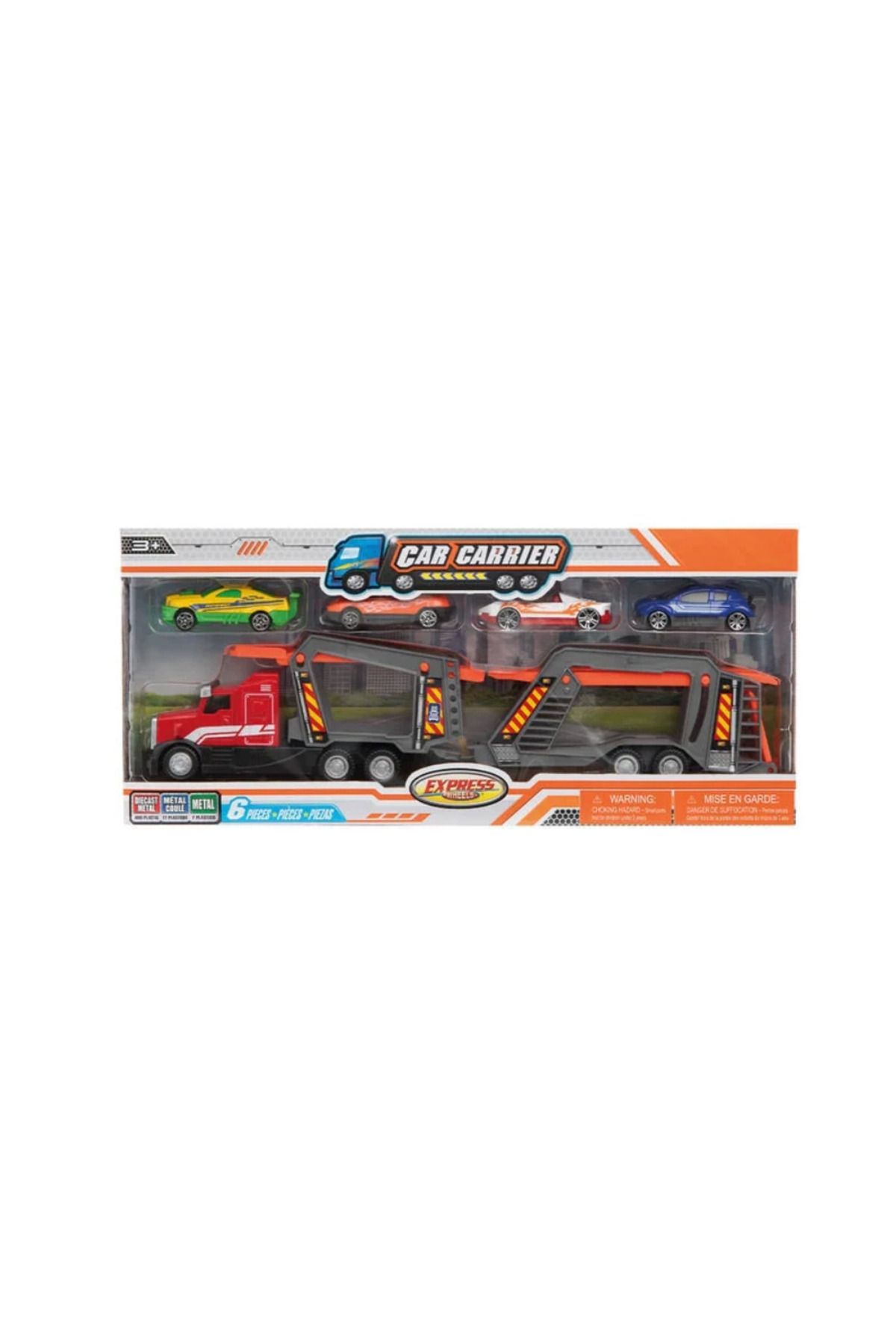 Emperium Express Wheels Die Cast Metal Sürtmeli Araç Taşıyıcı Tır