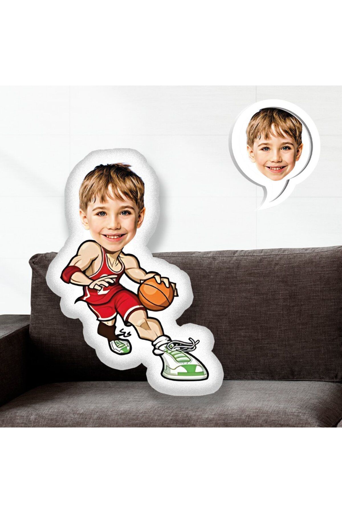 EJOYA Kişiye Özel Fotoğraflı Basketolcu Yastık 115501 70 cm