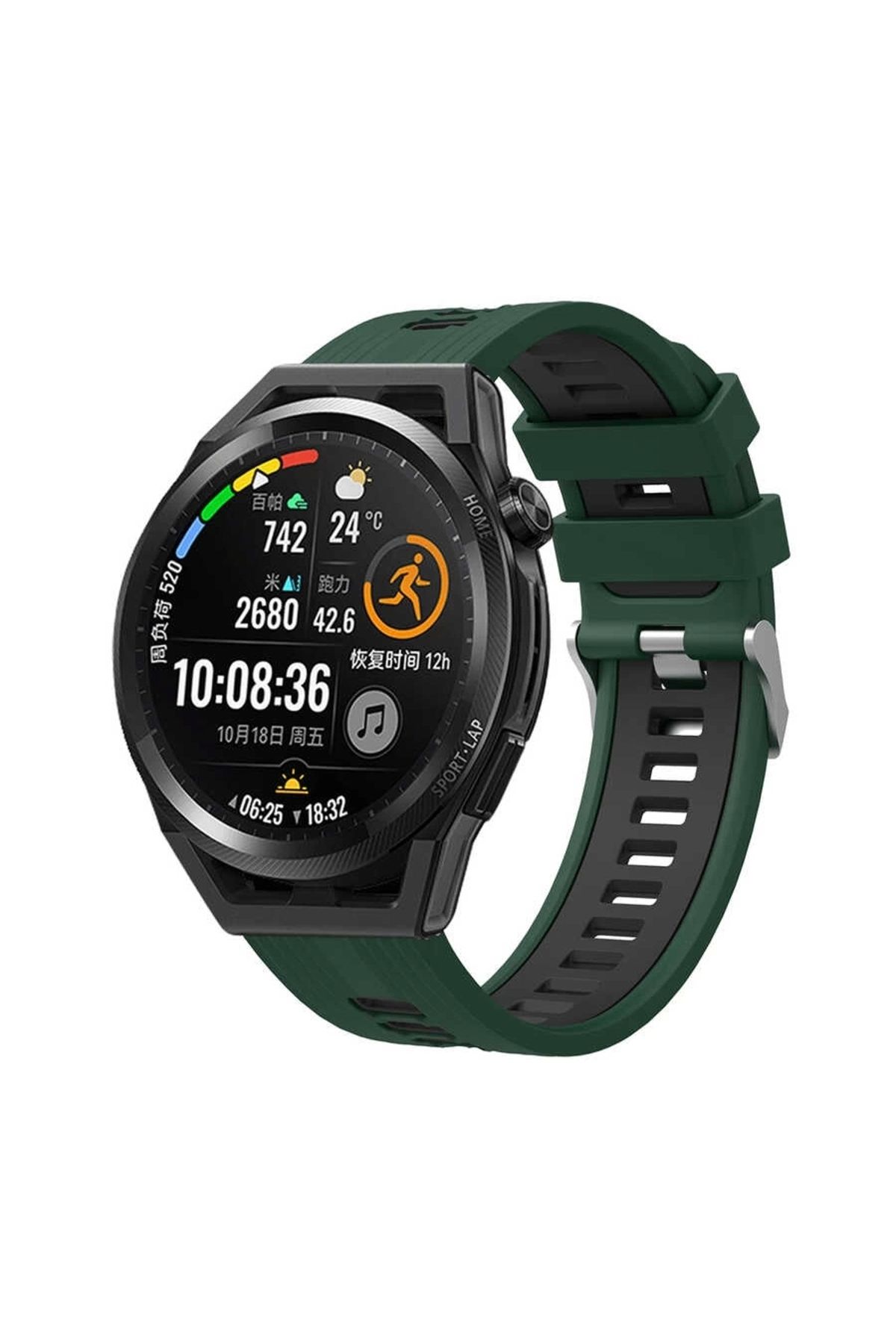 Lopard Xiaomi Redmi Watch 5 Active Çift Renkli Kordon Krd-55 Uyumlu Silikon Delikli Tasarım Kordon