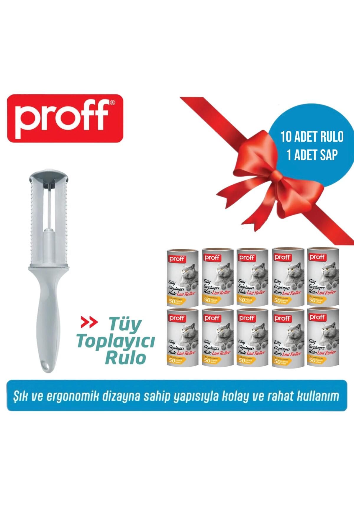 Proff Tüy Toplayıcı 10’Li Yedek Rulo Aparat (10X50 = 500 YAPRAK)