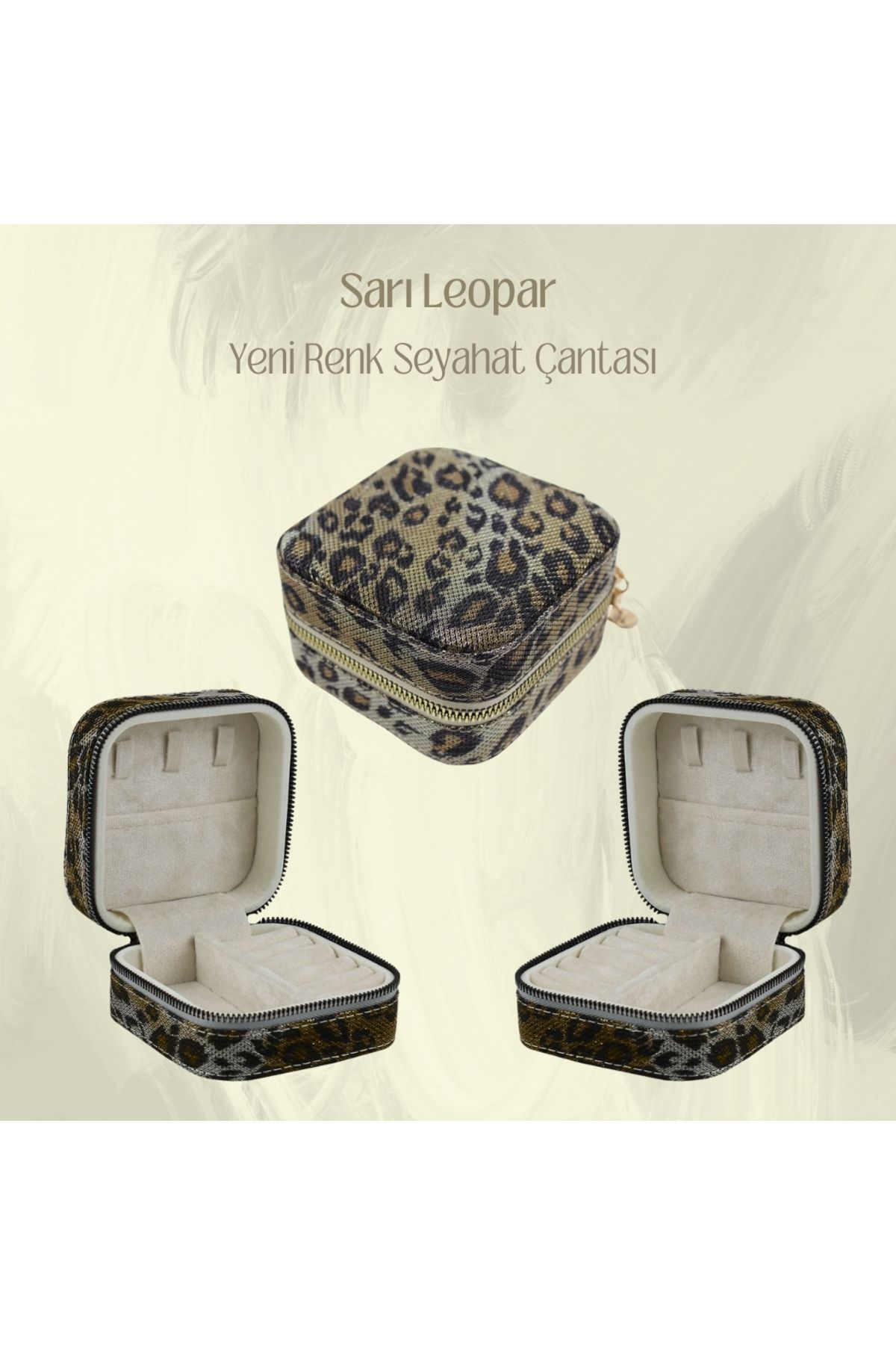 Layla Decor Fermuarlı Takı Kutusu Seyahat Çantası