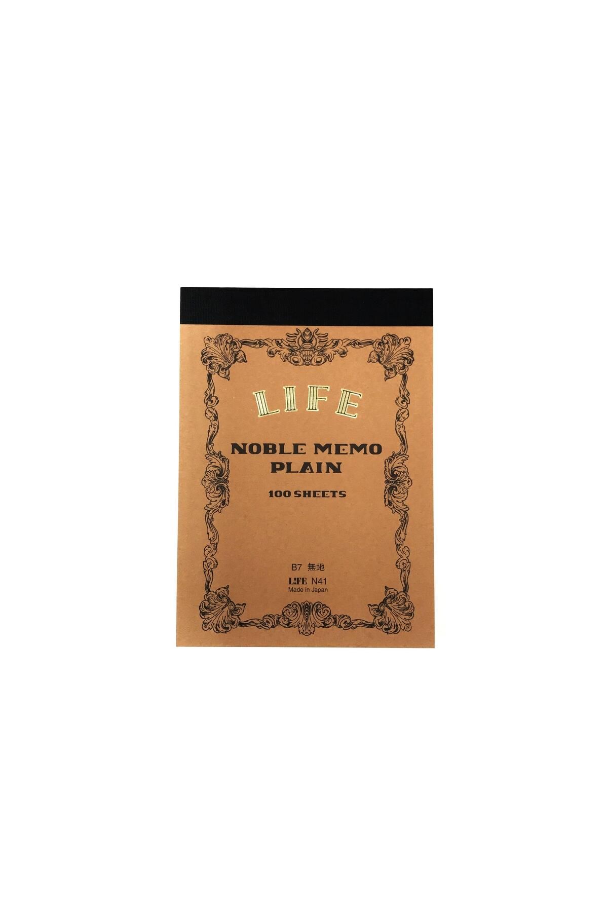 Life Noble Japon Dolma Kalem Uyumlu Mini Bloknot B7 Çizgisiz N41