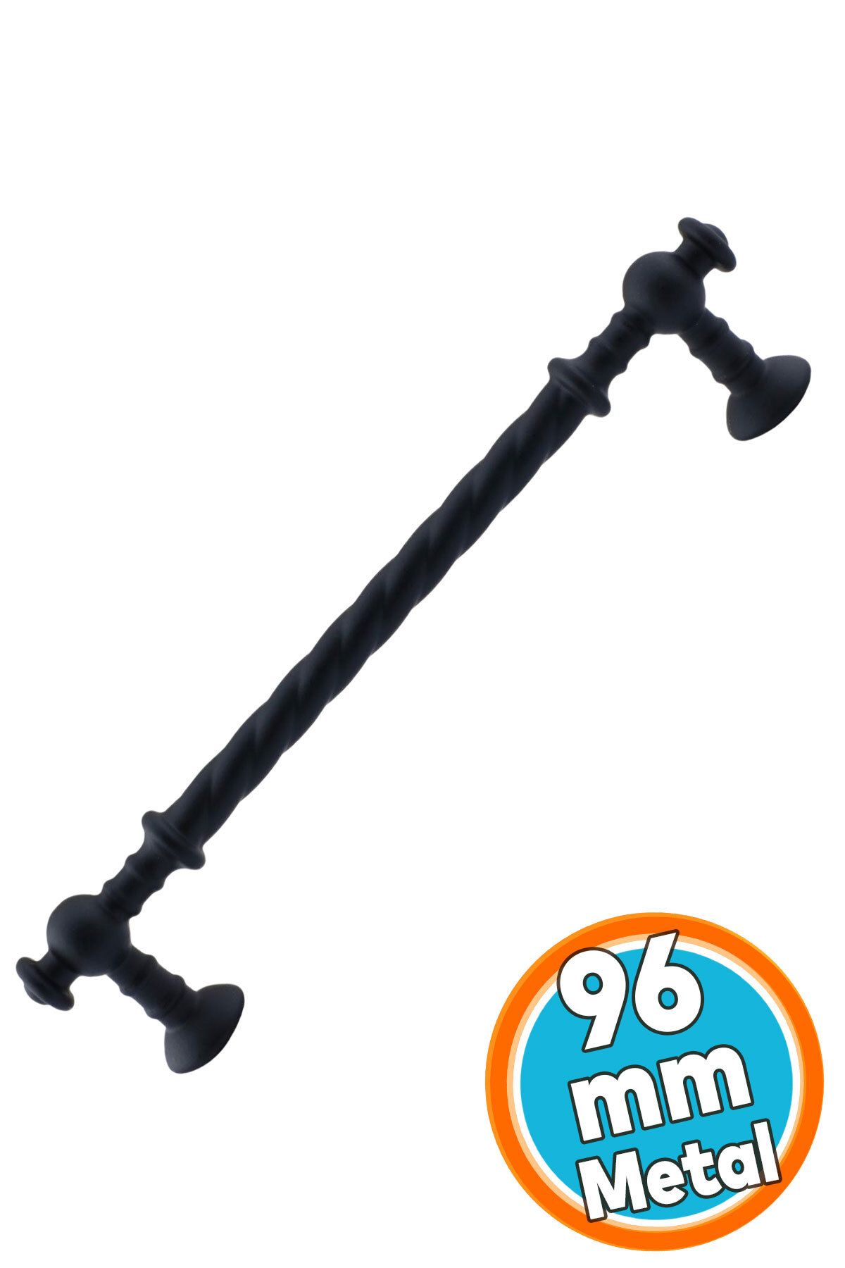 NZB Mobilya Mutfak Dolabı Çekmece Dolap Kapak Kulpu Kulbu Mat Siyah (96 MM-9.6 CM) Metal Kulpları