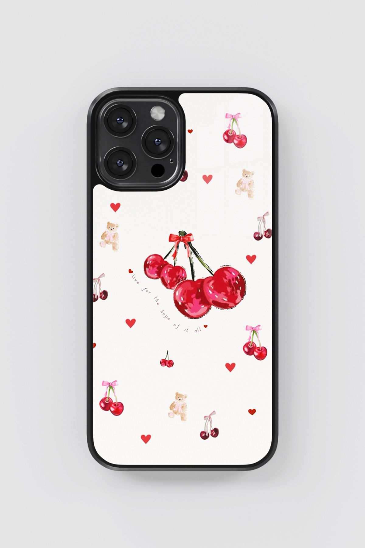 No28studio Cherry Hope Flexible Cam Telefon Kılıfı