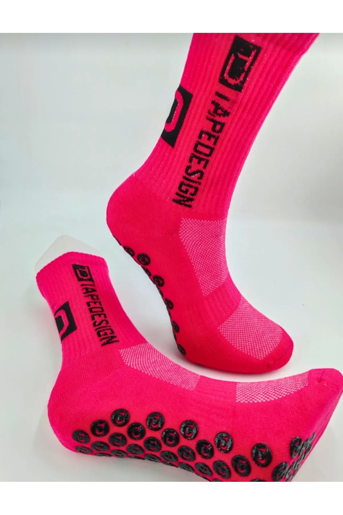 ÖZKAHRA TEKSTİL Kaymaz Taban Pembe Futbolcu Çorabı