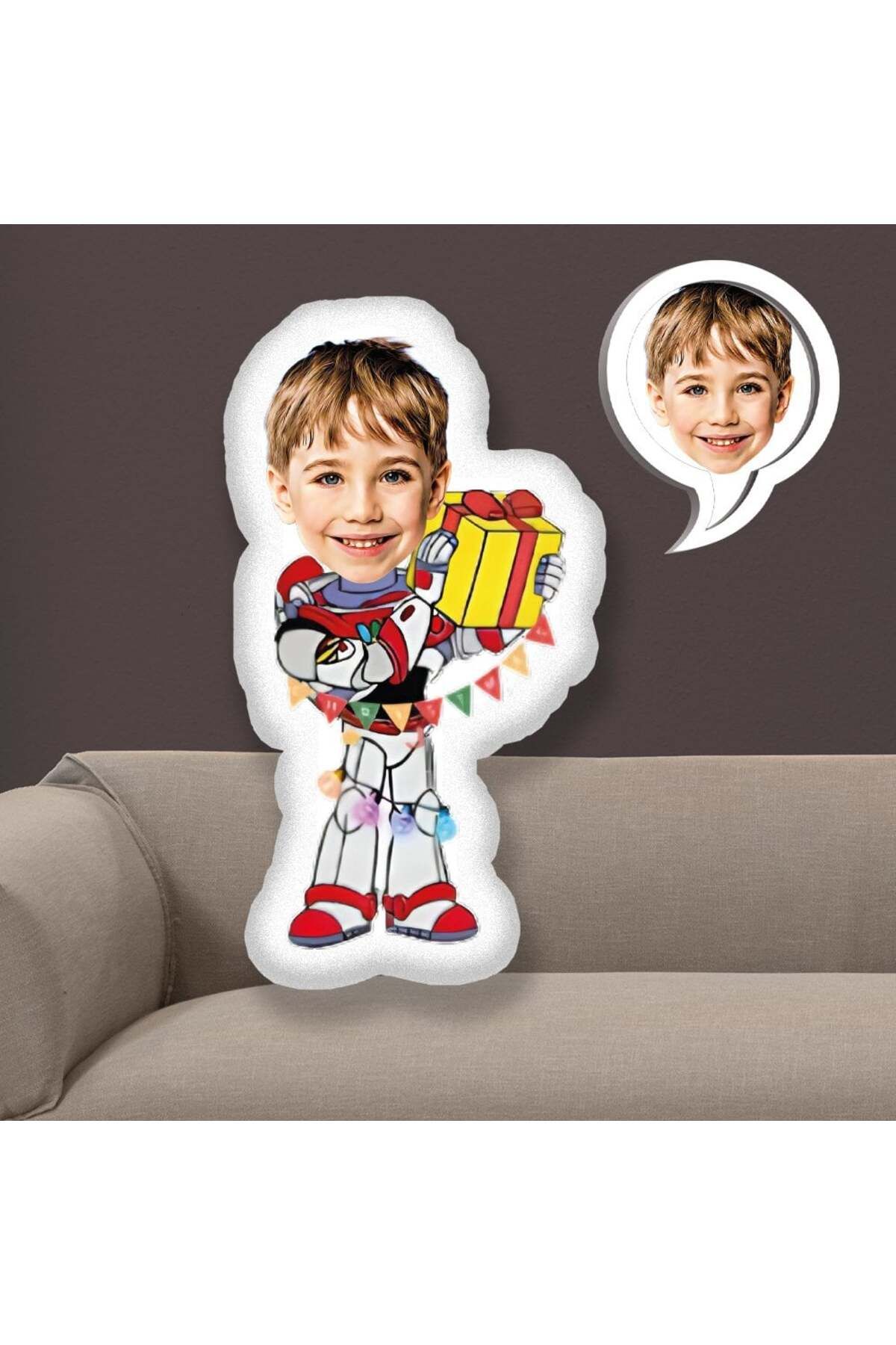 EJOYA Kişiye Özel Fotoğraflı Buzz Lightyear Yastık 115596 50 cm