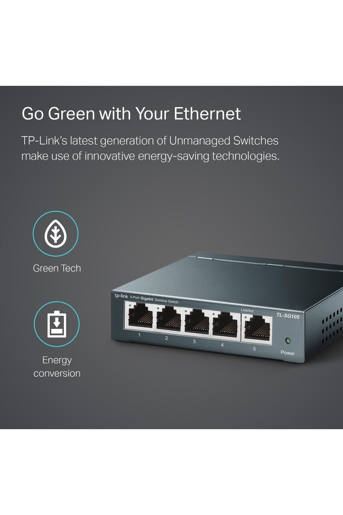 TP-LINK-TL-SG105 5-Port Gigabit Steel Desktop Switch 9
