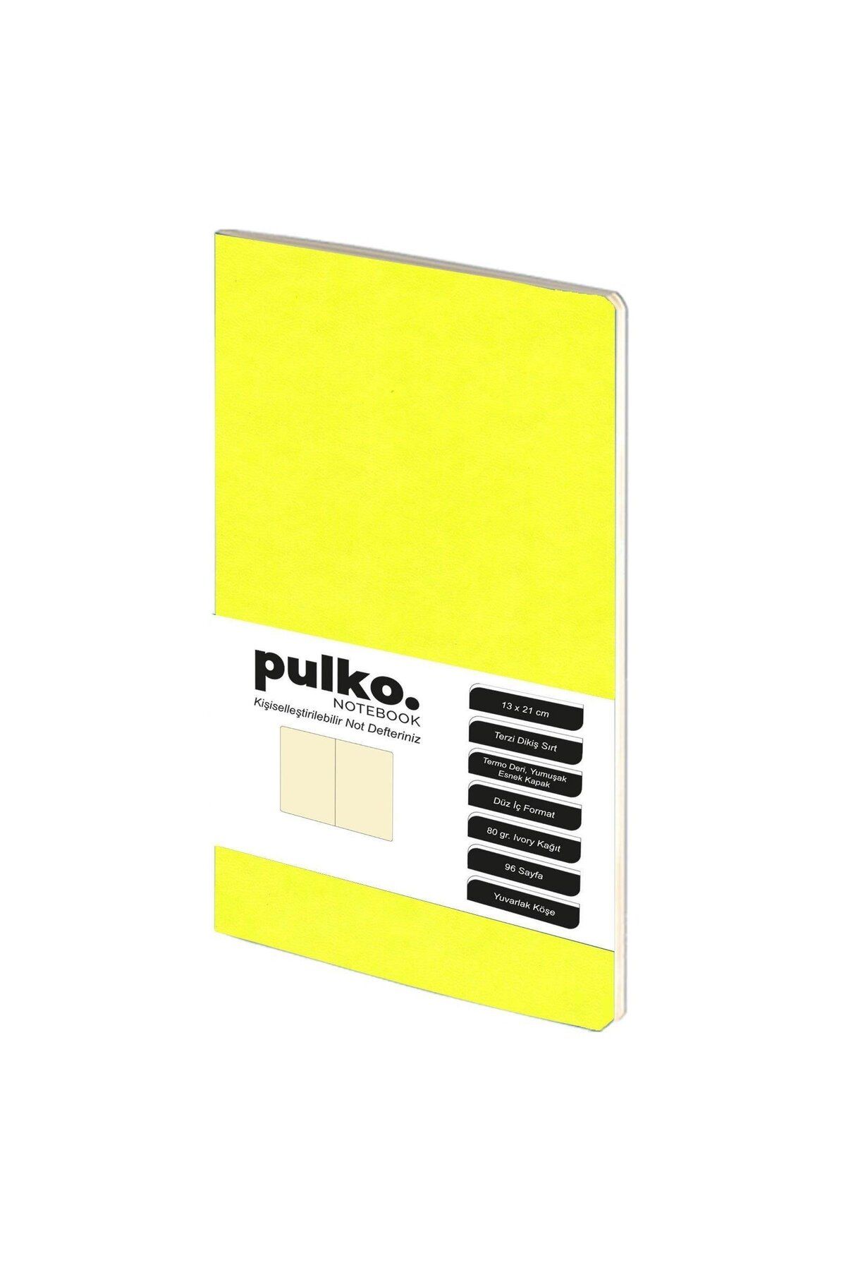 Pulko Terzi Dikiş 13x21 Cm Çizgisiz Defter Vanilya
